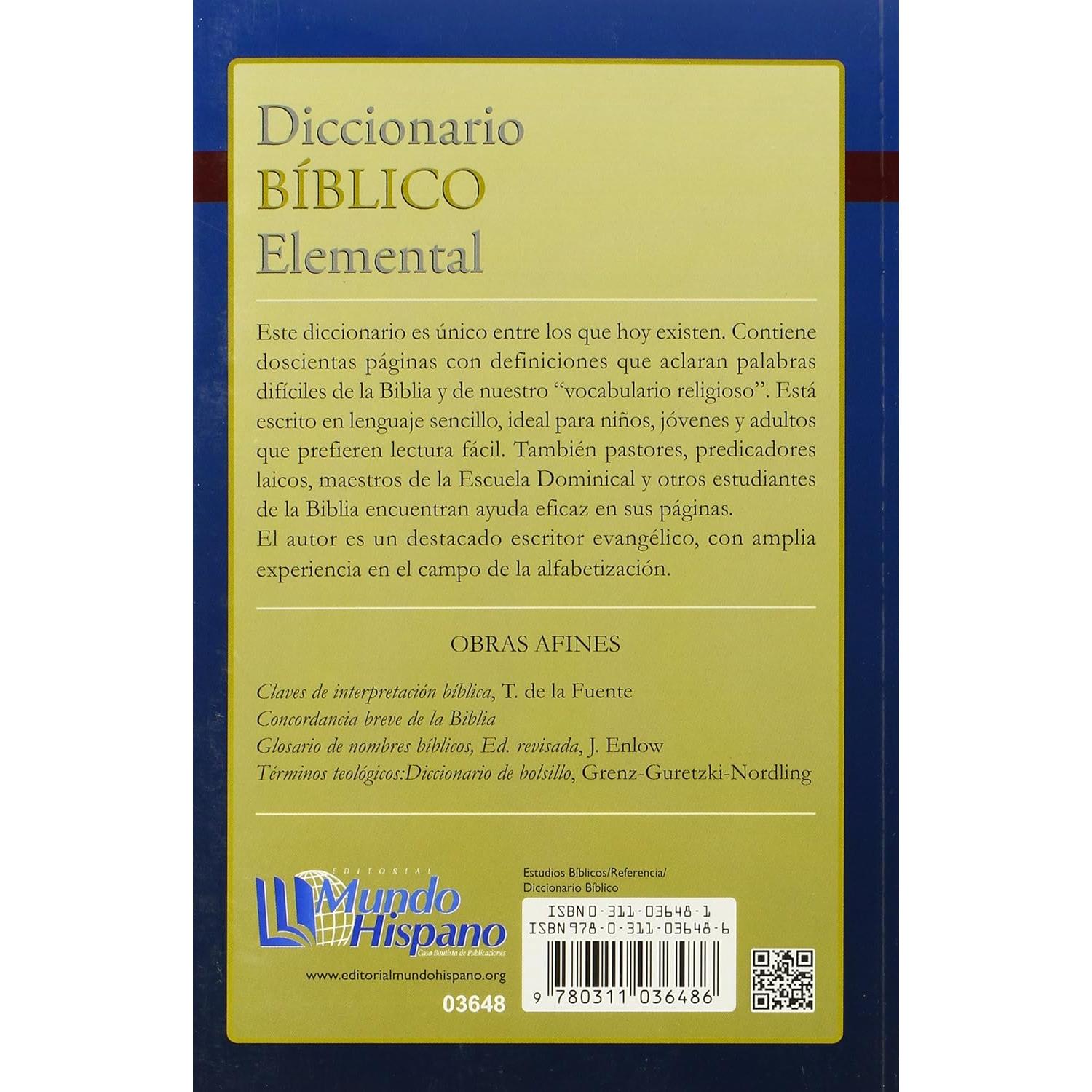 Diccionario Biblico Elemental (Spanish Edition)