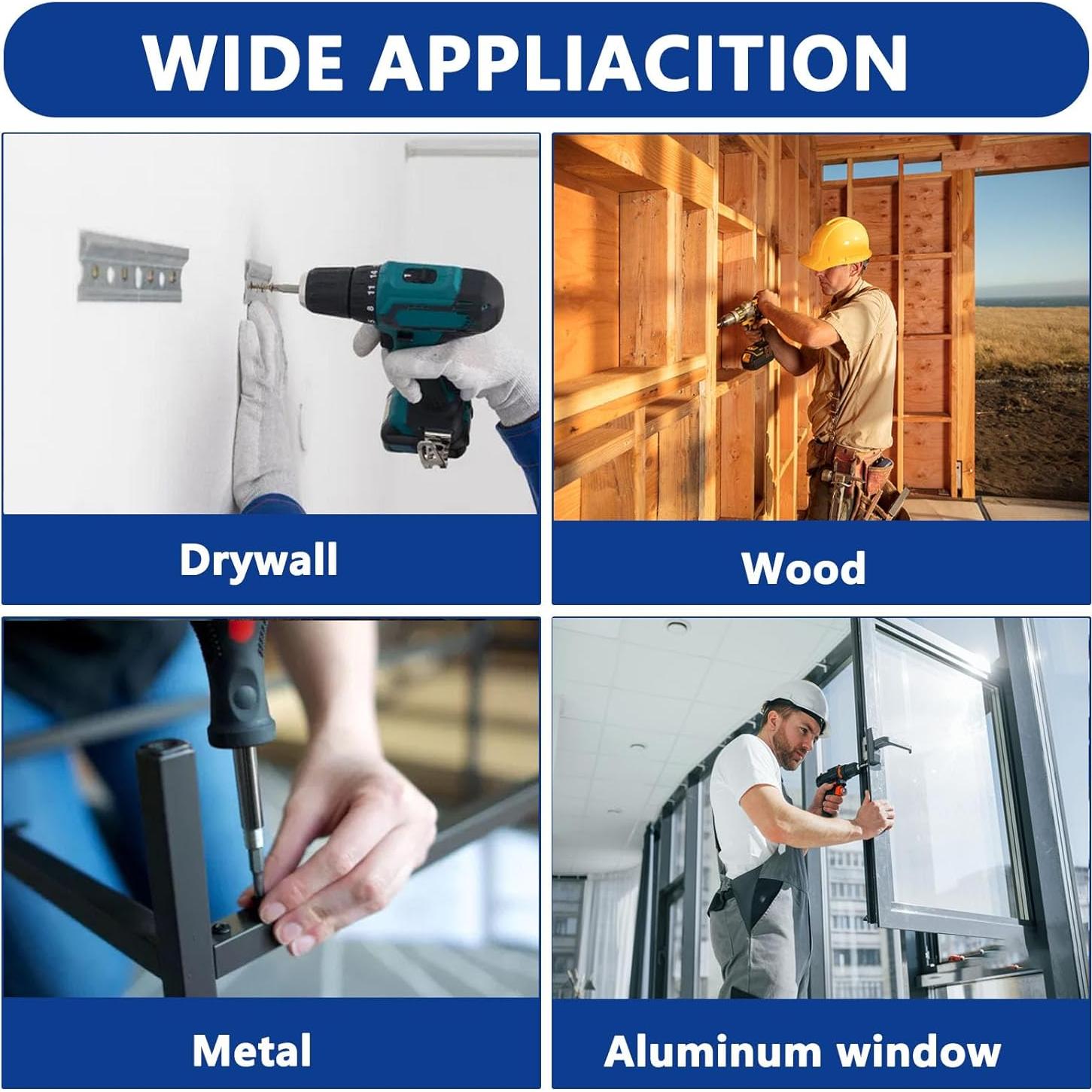 Kit de 465 Tornillos Autoperforantes JROUTH Acero Inoxidable