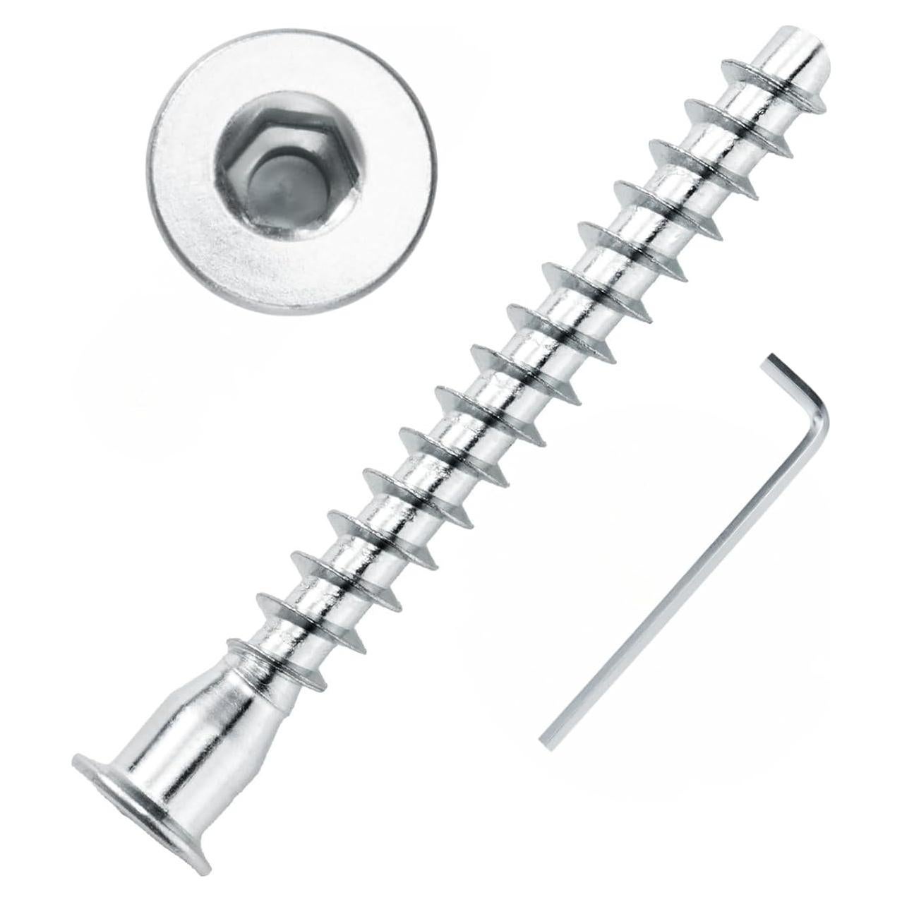 Tornillos Confirmat M5x50mm 50 PCs Acero Galvanizado Party Animals