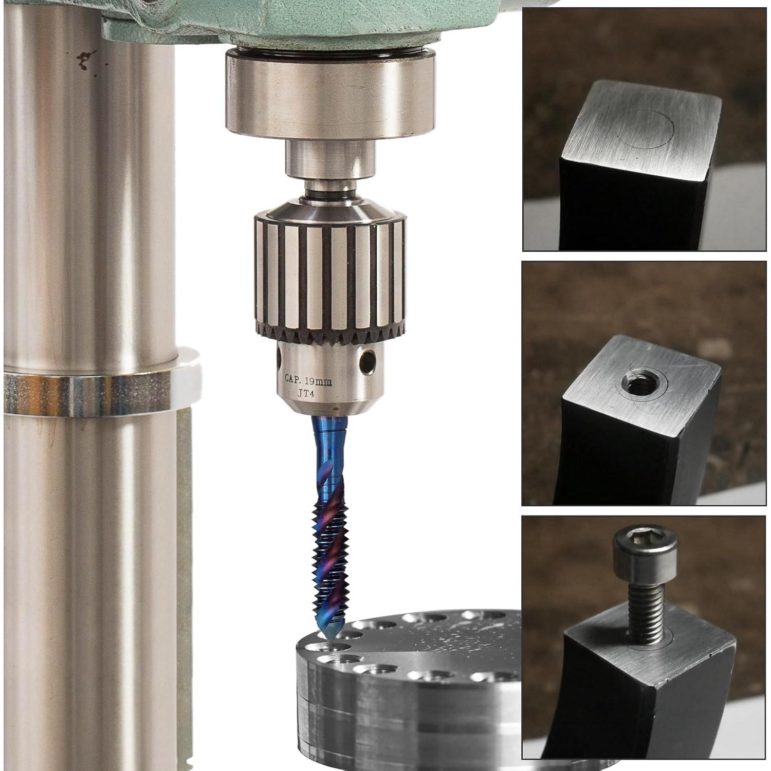 Juego de Brocas de Rosca Yakamoz HSS 6 Piezas SAE 6-32 a 1/4