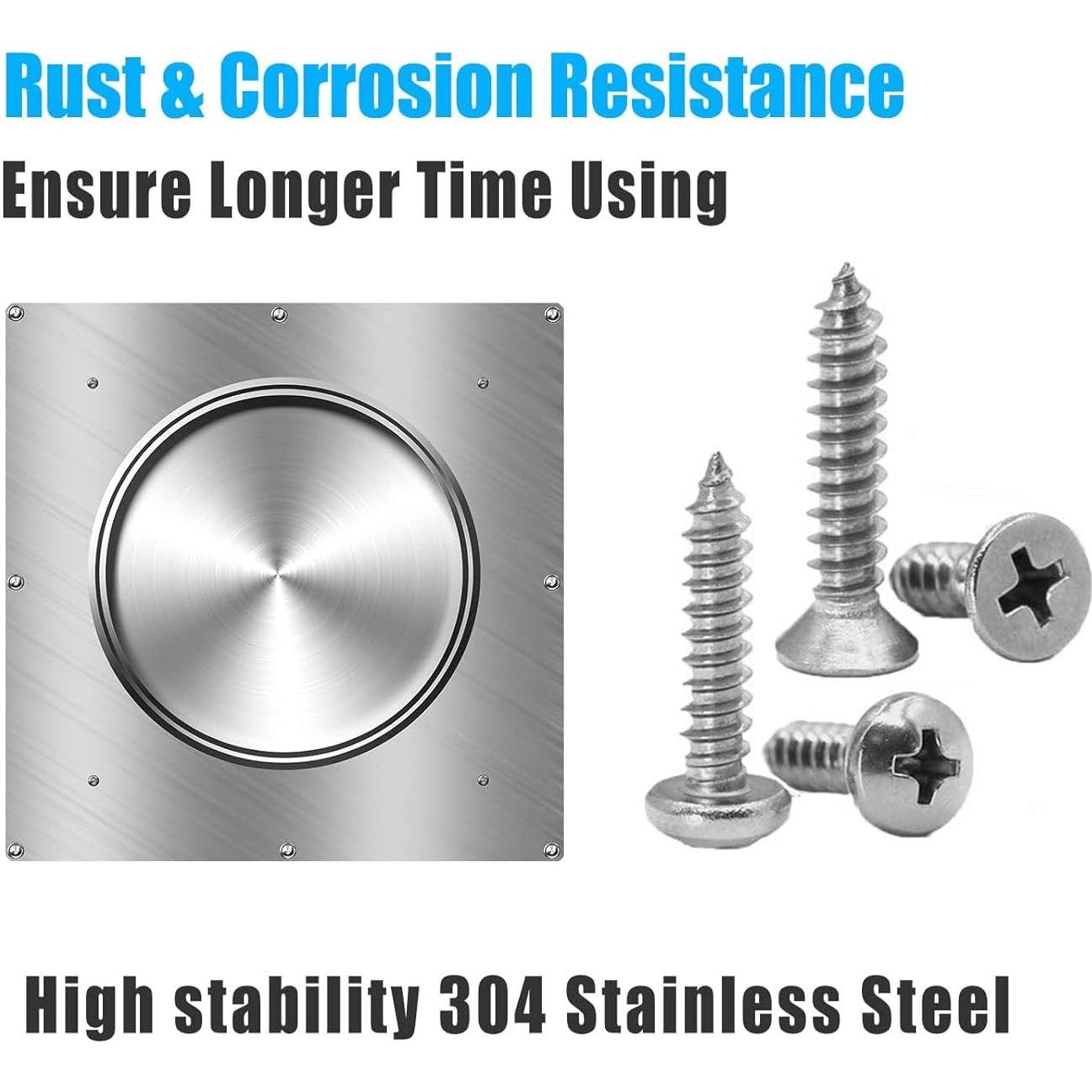 Kit de Tornillos Autoperforantes M6 M5 M4 M3 - 815pcs Acero Inoxidable