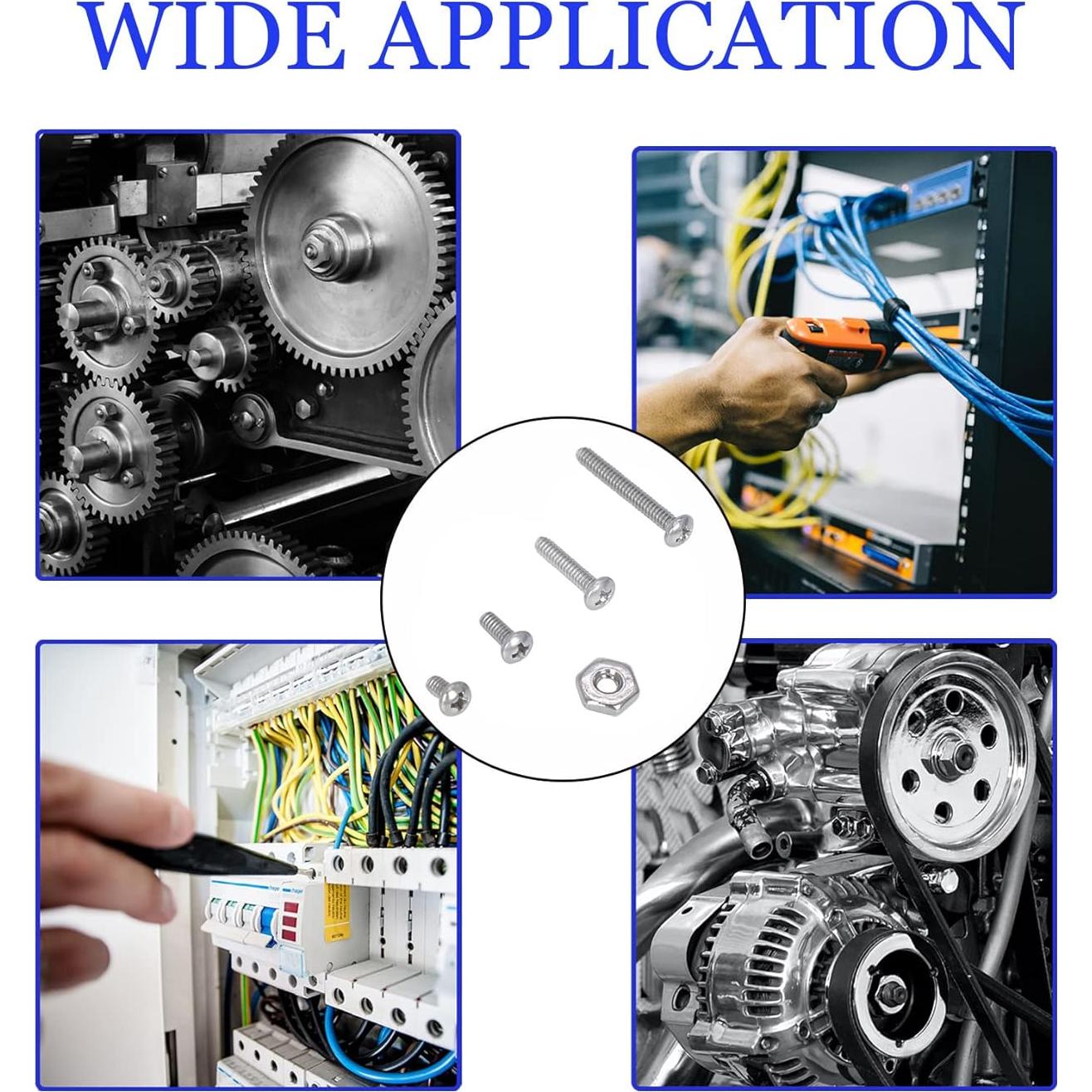 Kit de Tornillos de Máquina Acero Inoxidable 304 390Pcs
