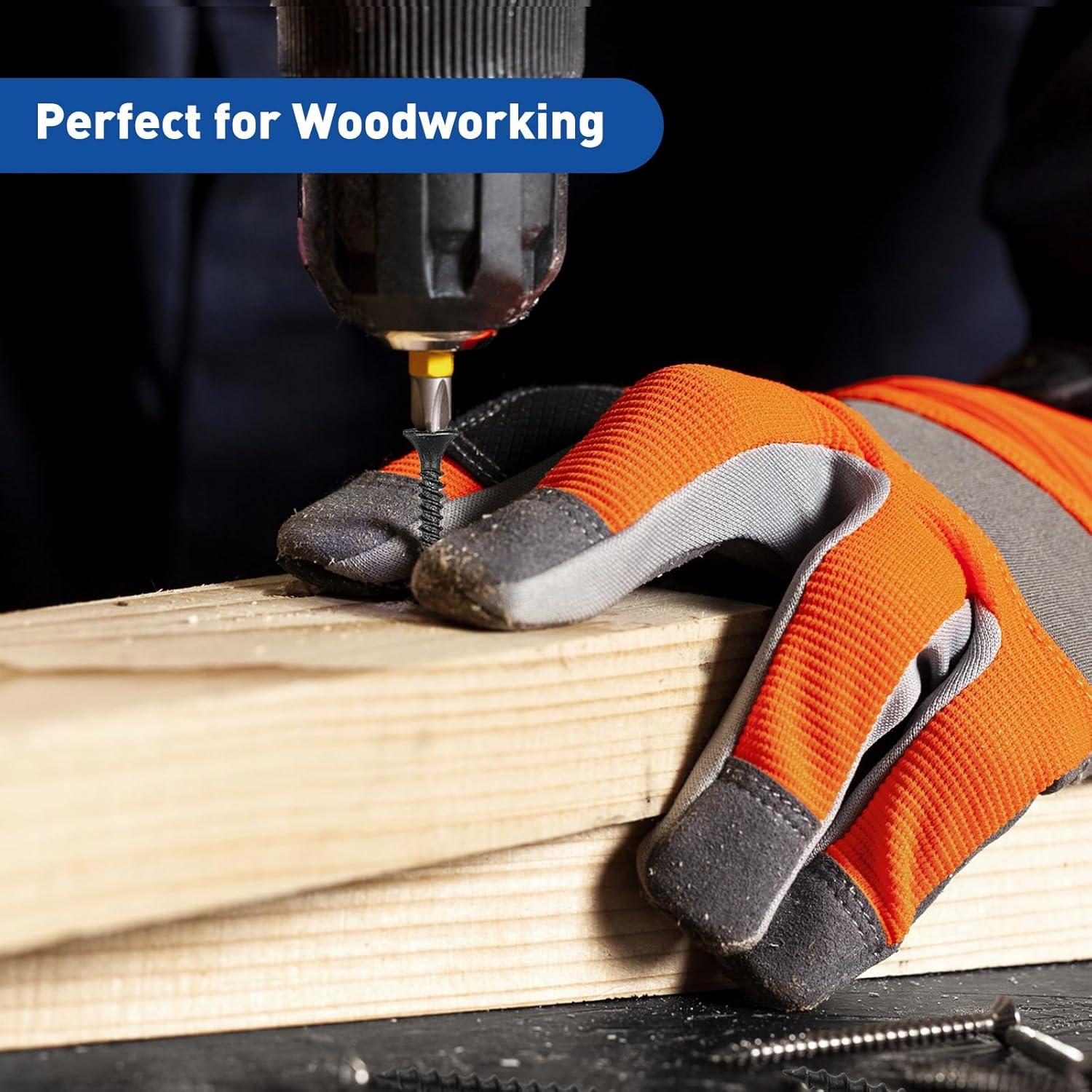 Kit de Tornillos para Drywall Innofy 108 Piezas 6 Tamaños Negro