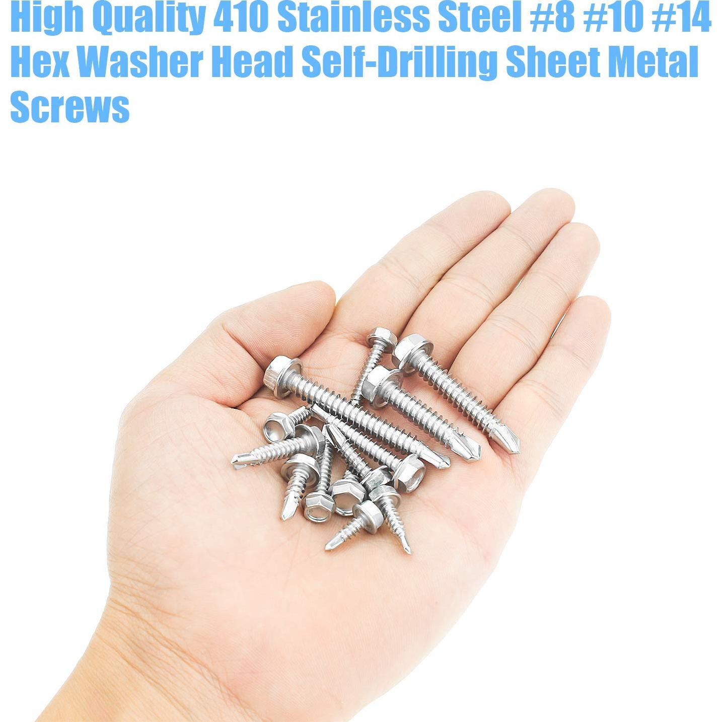 Tornillos de Acero Inoxidable 410 DYWISHKEY 320 Piezas Autoperforantes