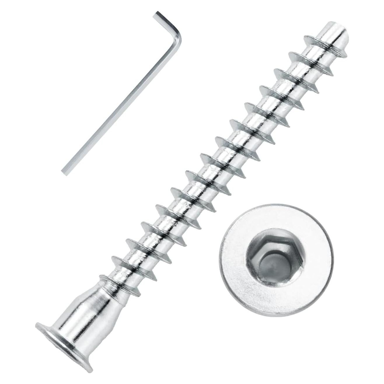 Tornillos Confirmat YaaYii M5 x 50mm 10PCS Acero Galvanizado