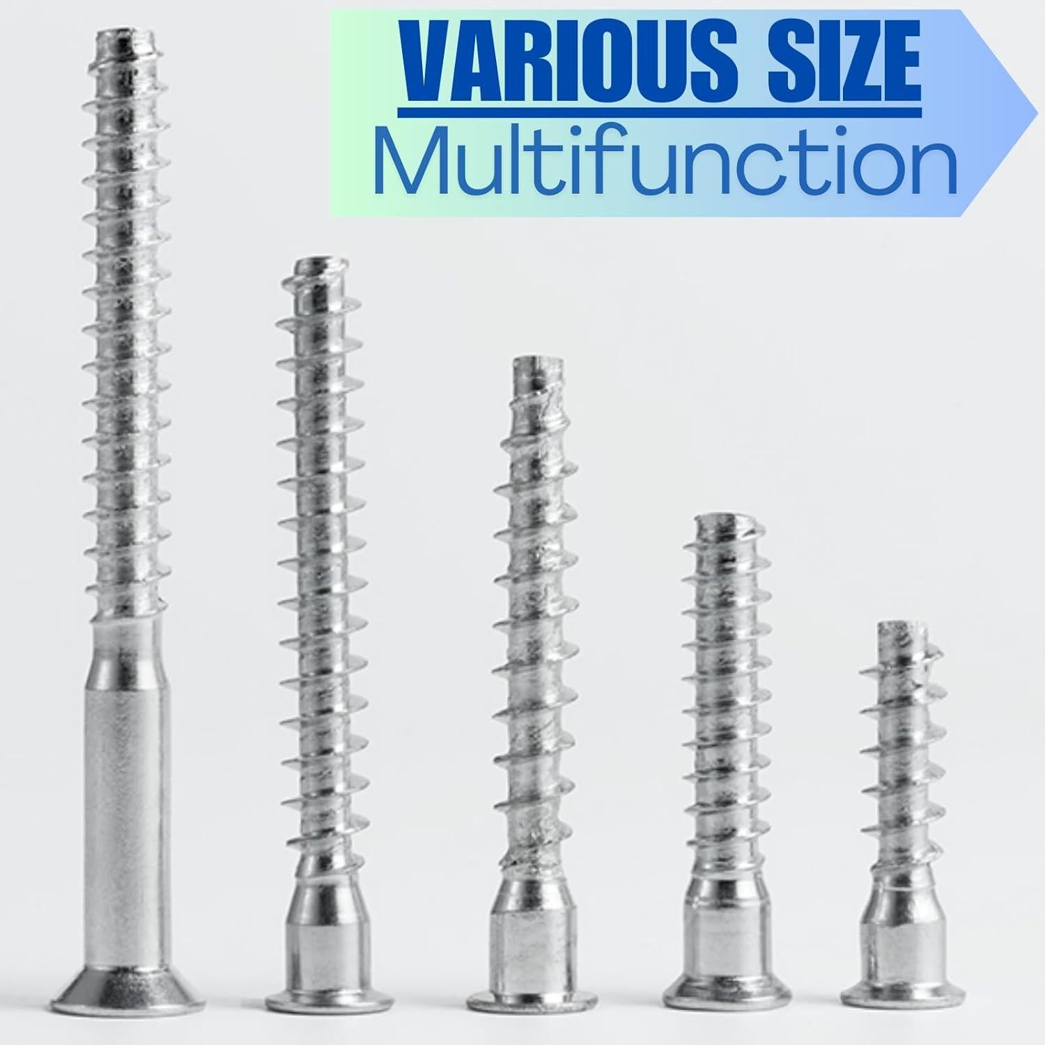 Tornillos Confirmat YaaYii M5 x 50mm 10PCS Acero Galvanizado