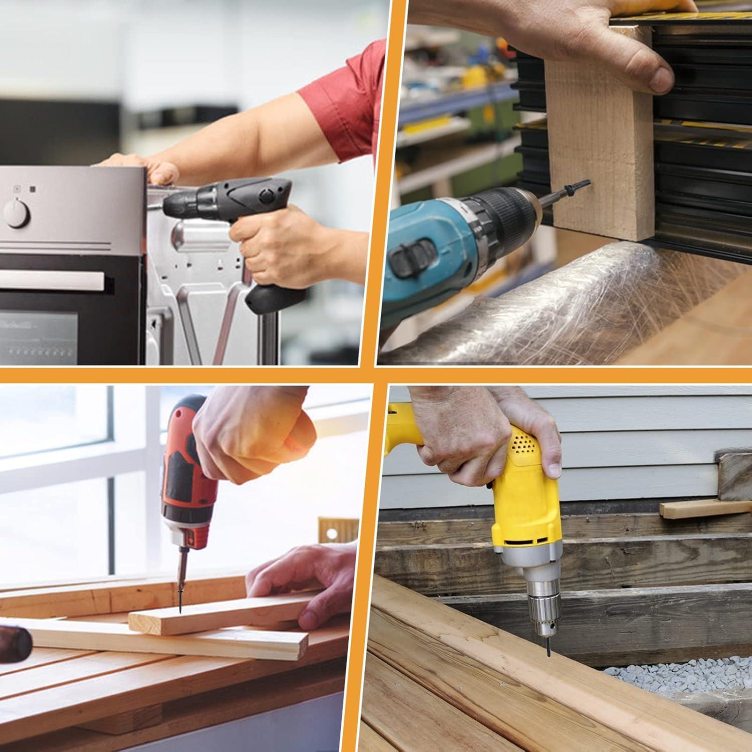 Juego de Tornillos de Madera VIGRUE 425PCS Acero Inoxidable 304