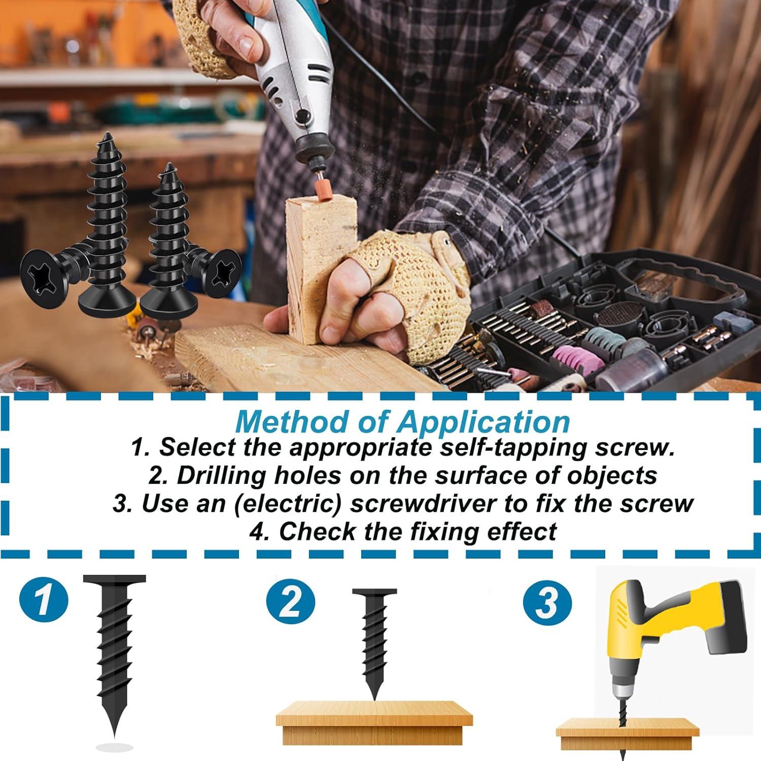 Kit de 420 Tornillos M3 y Anclajes M6 Sunxeke - Autoperforantes