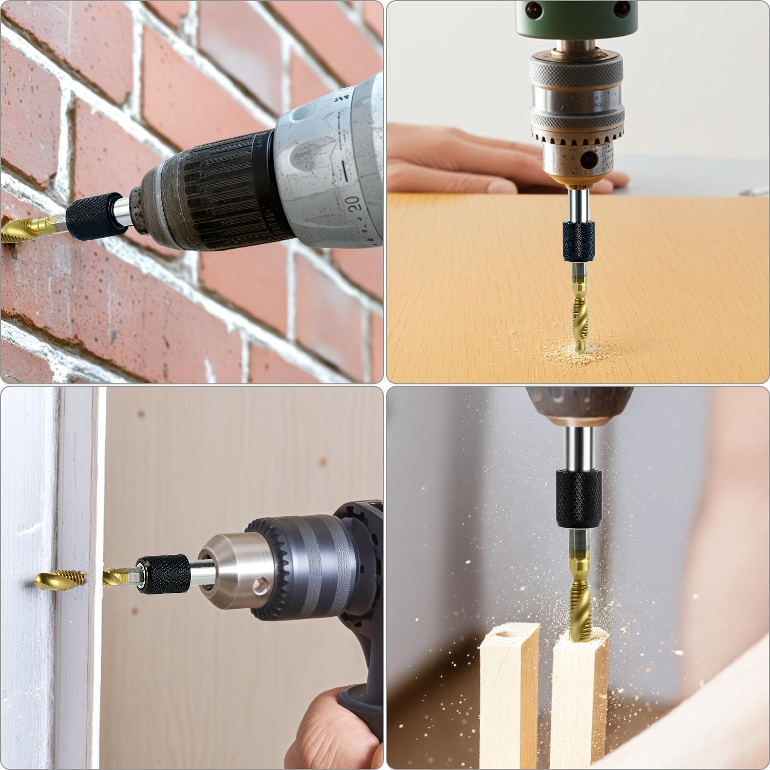 Juego de Brocas HSS QWORK 13 Piezas Métricas y SAE