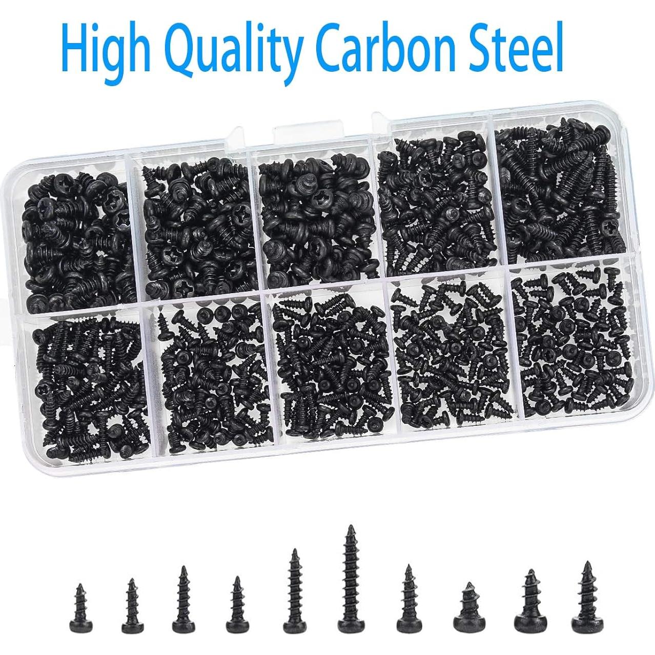 Kit de 1000 Tornillos Autoperforantes AXK M1/M1.2/M1.4/M1.7