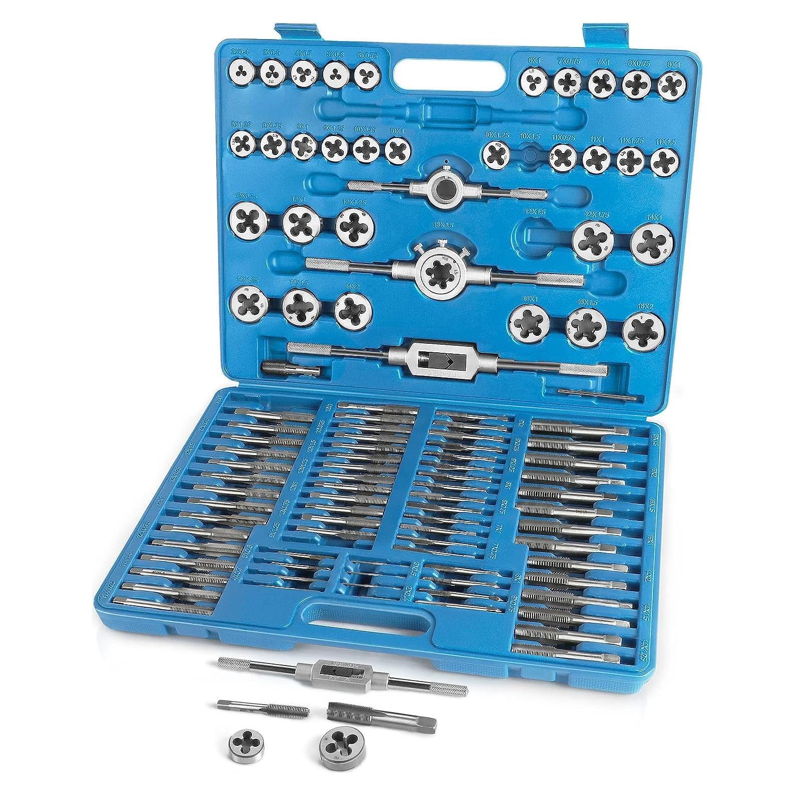 Juego de 110 PCS Machos y Matrices Métricos FAHKNS M2-M18