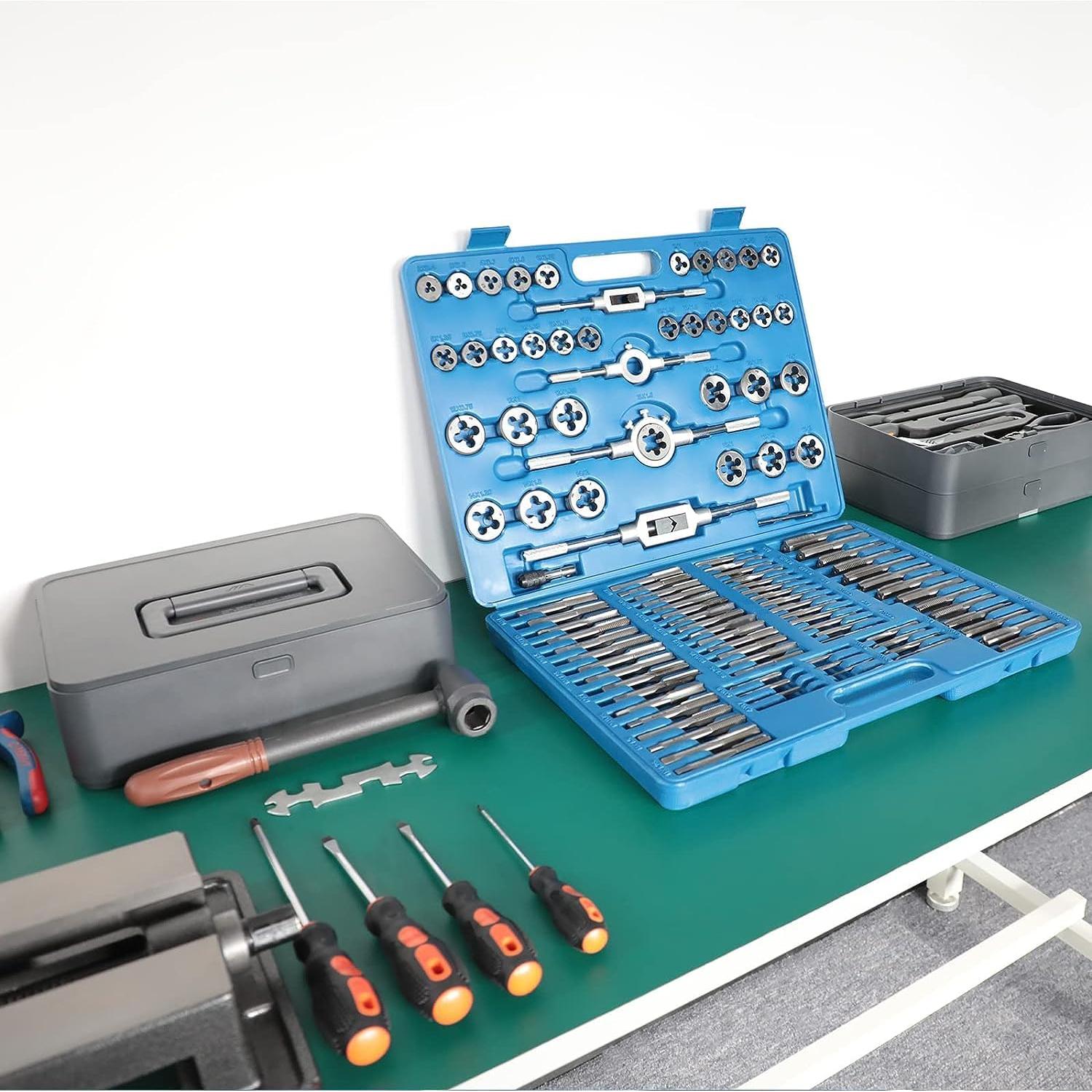 Juego de 110 PCS Machos y Matrices Métricos FAHKNS M2-M18