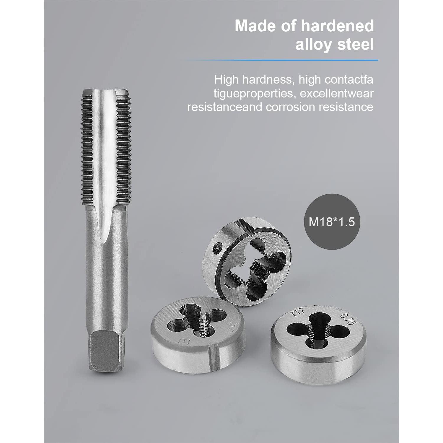 Juego de 110 PCS Machos y Matrices Métricos FAHKNS M2-M18