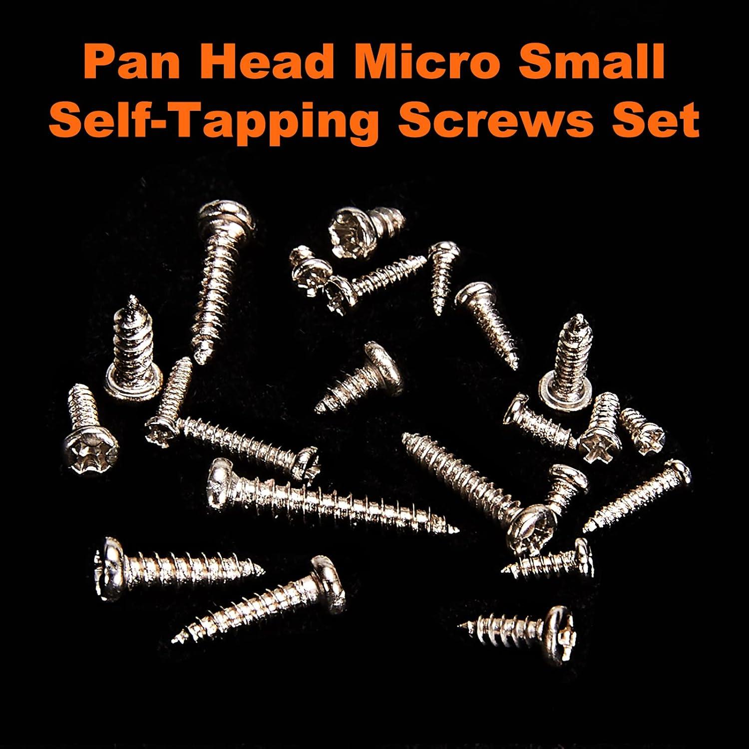 Kit de Tornillos M1.2 a M2 - 1100 Pcs - Acero Niquelado