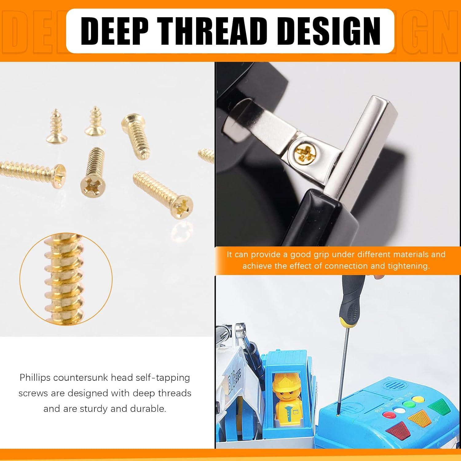 Kit de Tornillos M2 M2.6 Rustark 1300Pcs para Madera 5-16mm