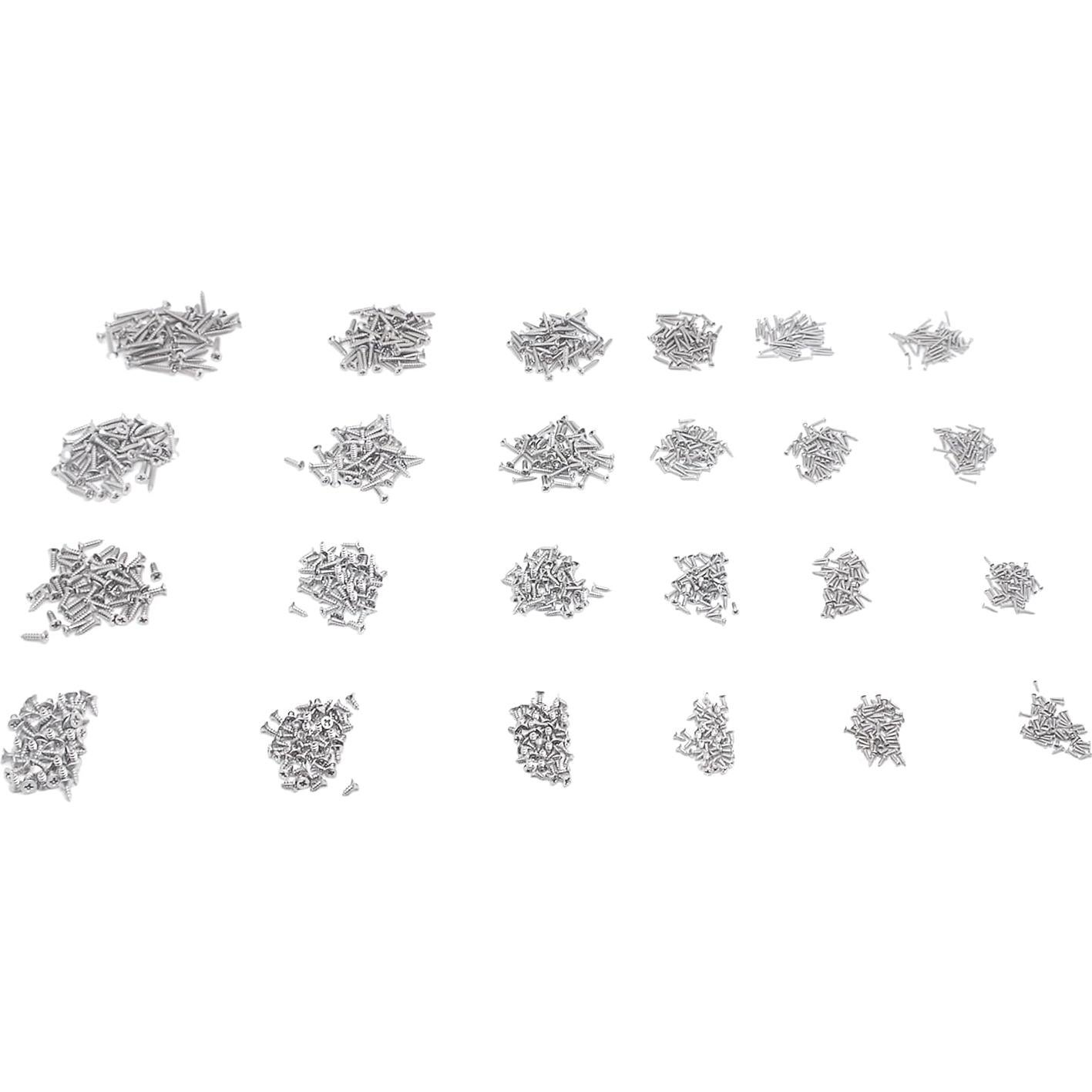 Kit de Surtido 1200 Tornillos Autoperforantes HVAZI M1 M2.2