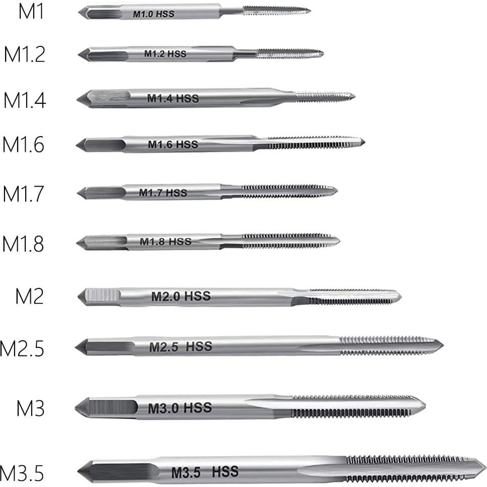 Juego de 11 Machos de Rosca Métrica HSS SeonFook