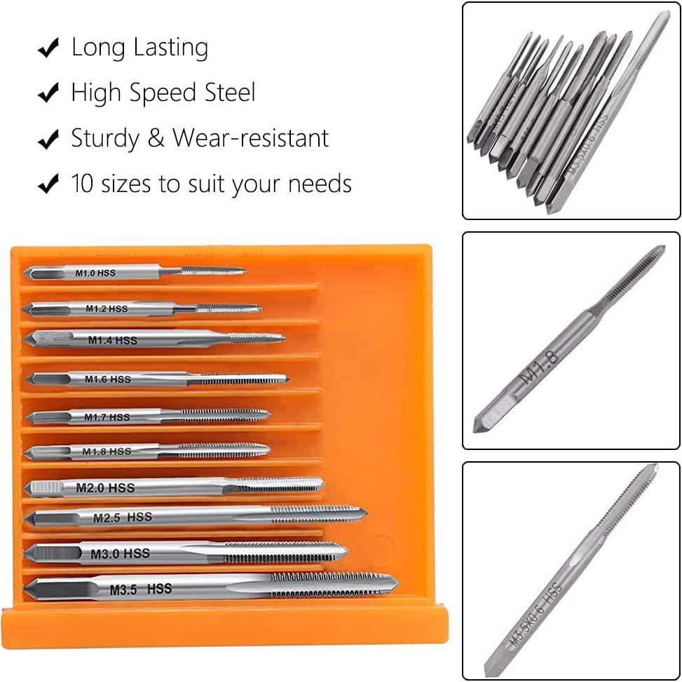 Juego de 11 Machos de Rosca Métrica HSS SeonFook