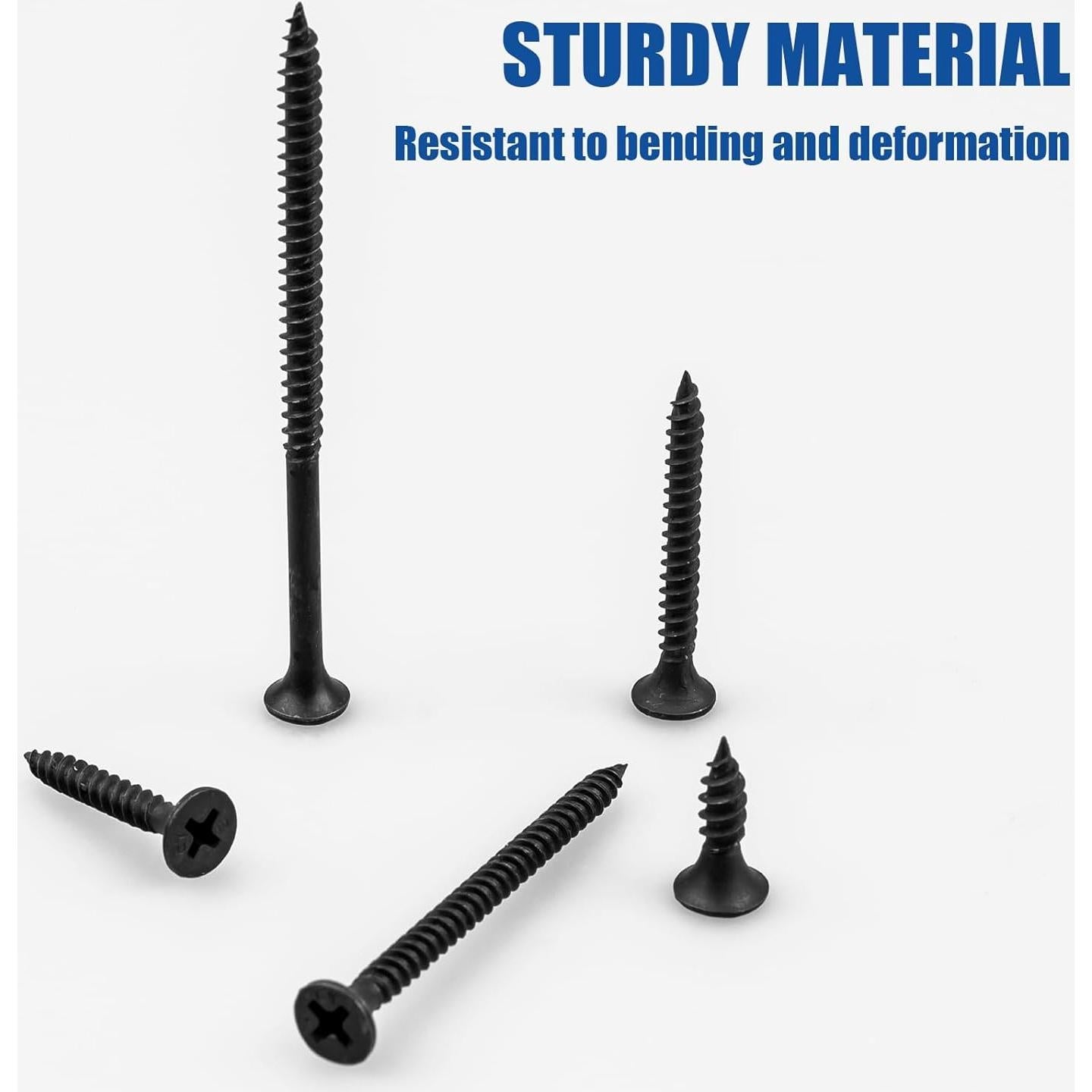 Kit de Tornillos de Madera FVOLREM 168 PCS Acero al Carbono