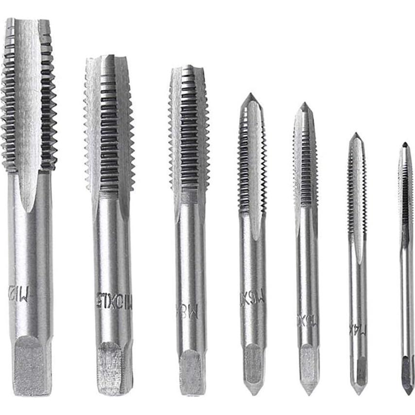 Juego de Machos de Rosca Métrica QISF M3-M12 14 Piezas