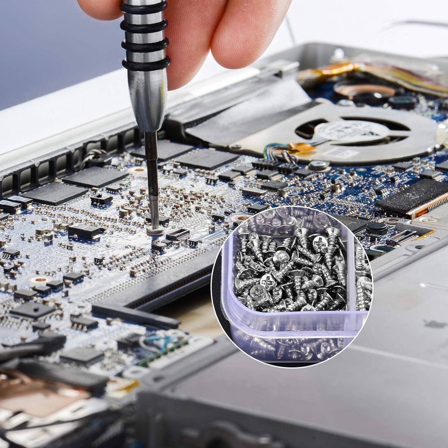 Kit de Tornillos Autoperforantes M2 - 800 Pcs en 8 Tamaños