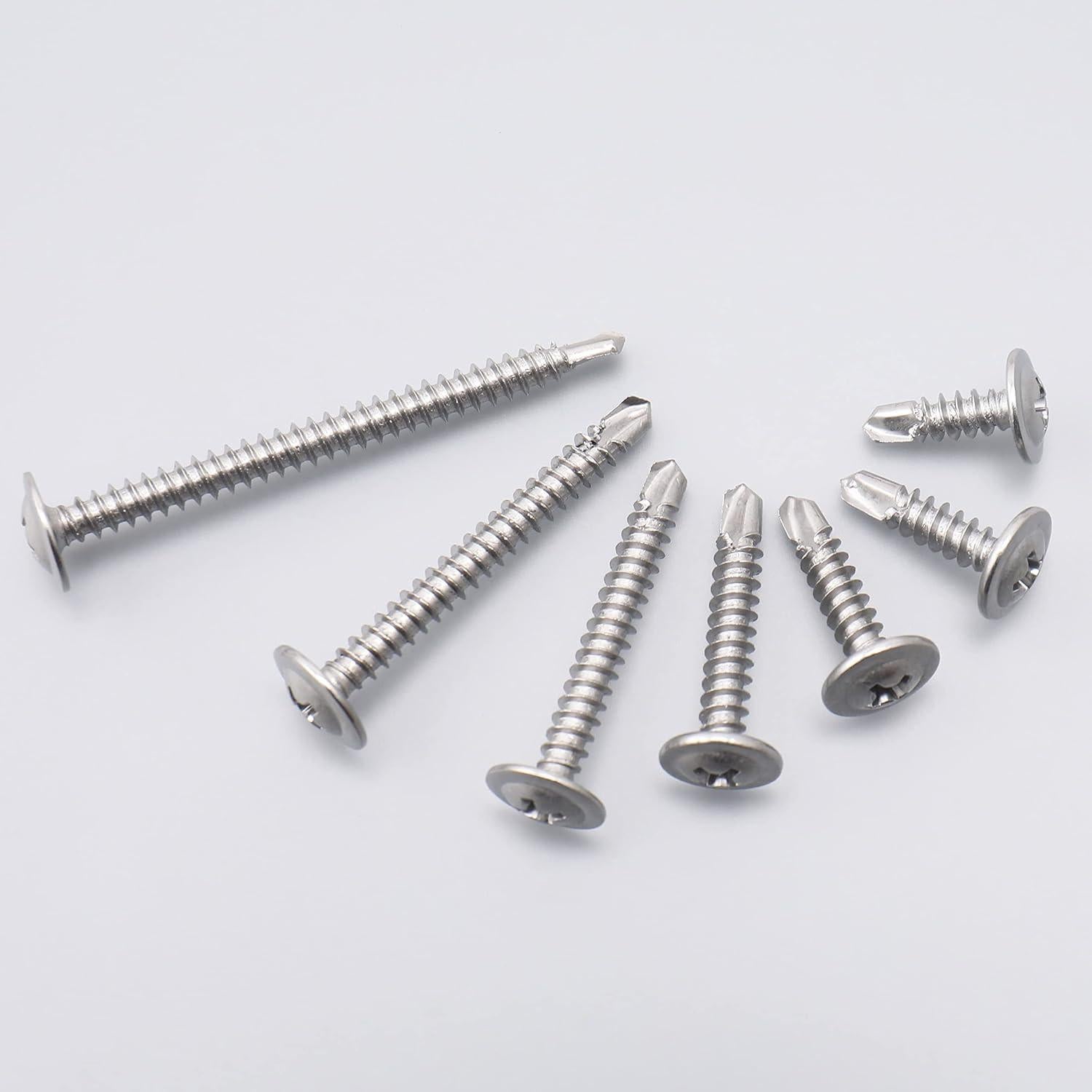 Kit de Tornillos Autoperforantes JEGONFRI 145 pcs Acero Inoxidable