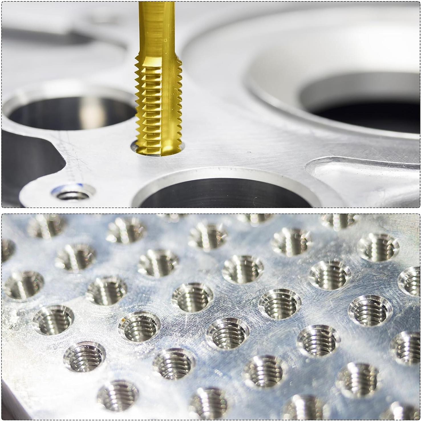 Juego de Brocas y Machos Métricos uxcell M3 x 0.5 y 2.5mm