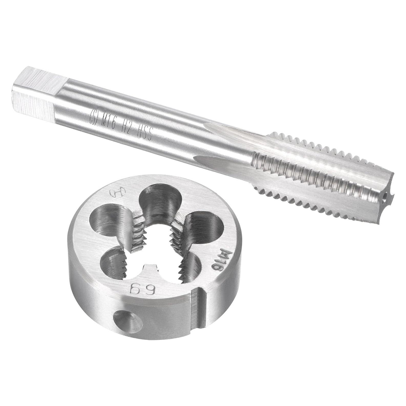 Juego de Machos y Matrices uxcell M16 x 2mm para Roscas