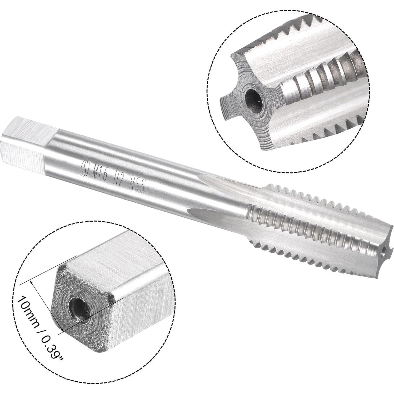 Juego de Machos y Matrices uxcell M16 x 2mm para Roscas