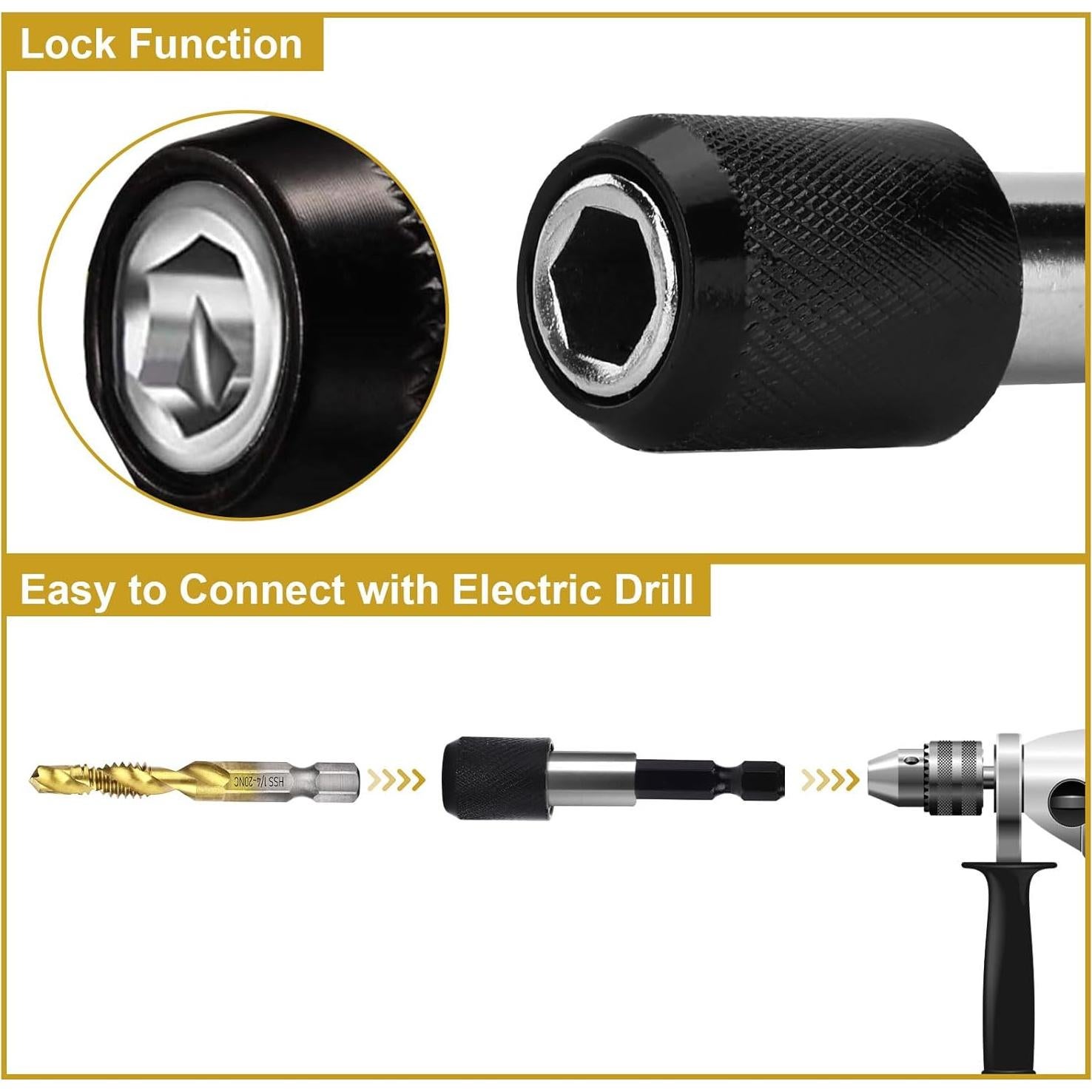 Juego de Brocas y Machos Valkynos 13 Piezas SAE y Métricas