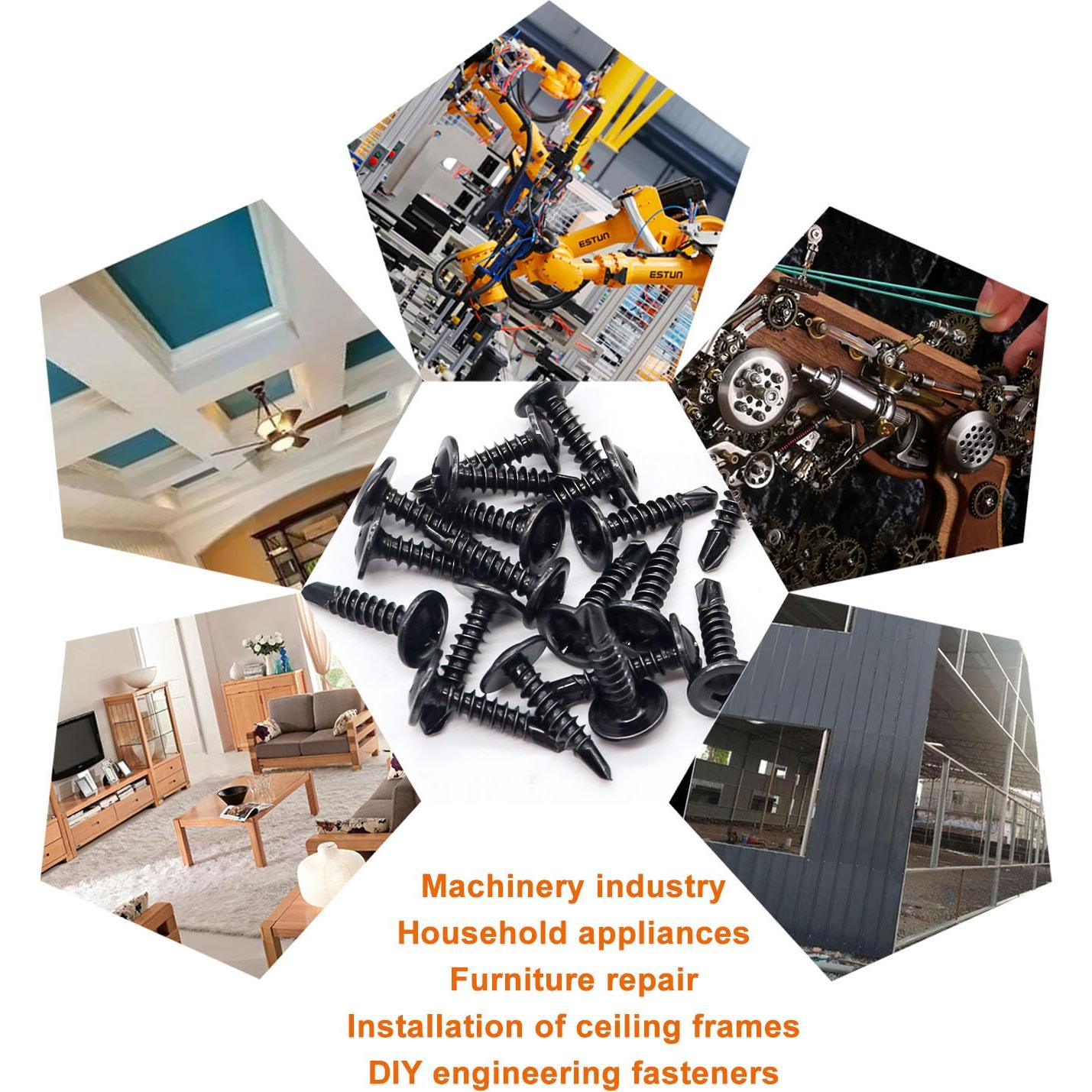 Tornillos Autoperforantes Weideer 200pcs #8x19mm Acero Inoxidable