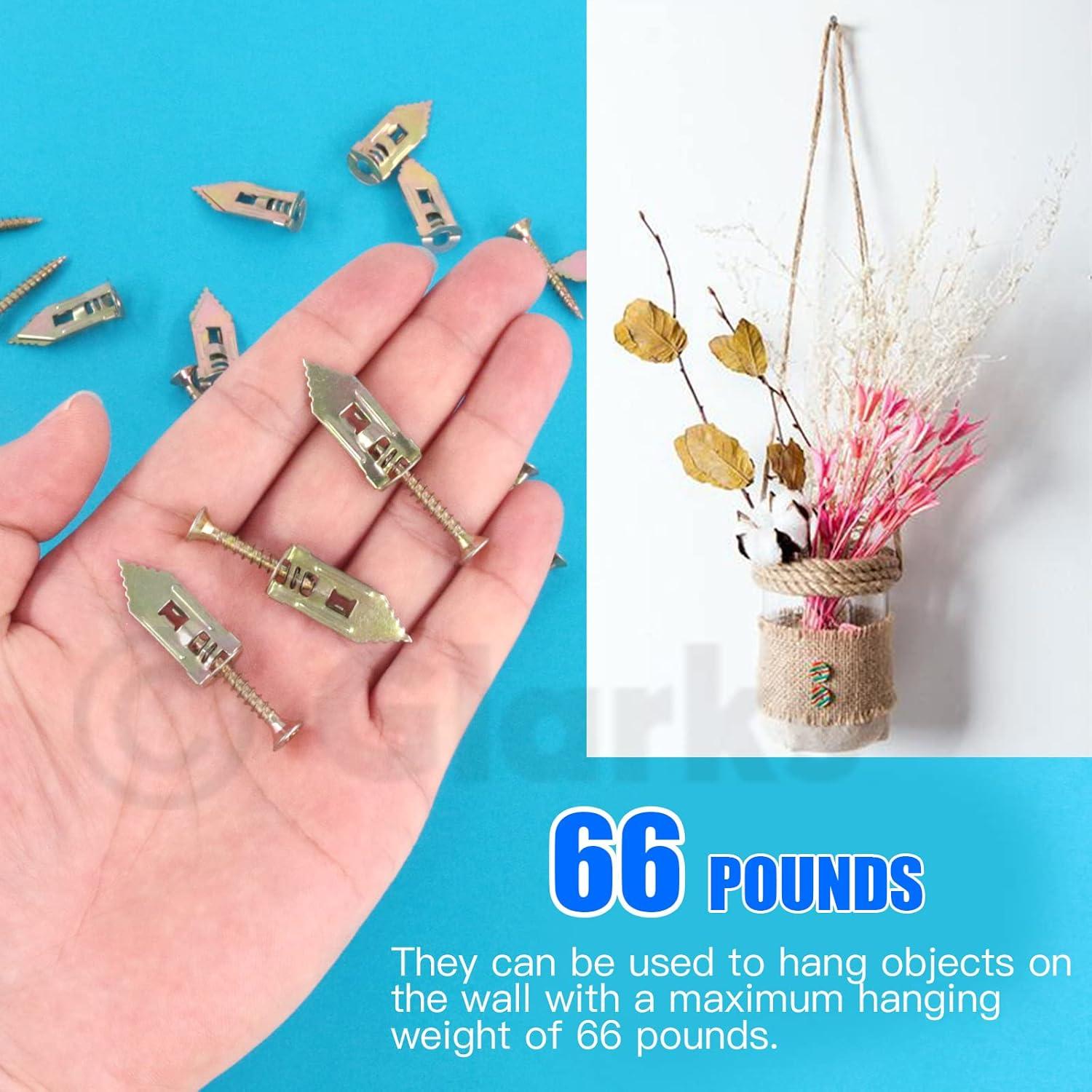 Anclajes para Paneles de Yeso Glarks 100 Pcs Acero al Carbono