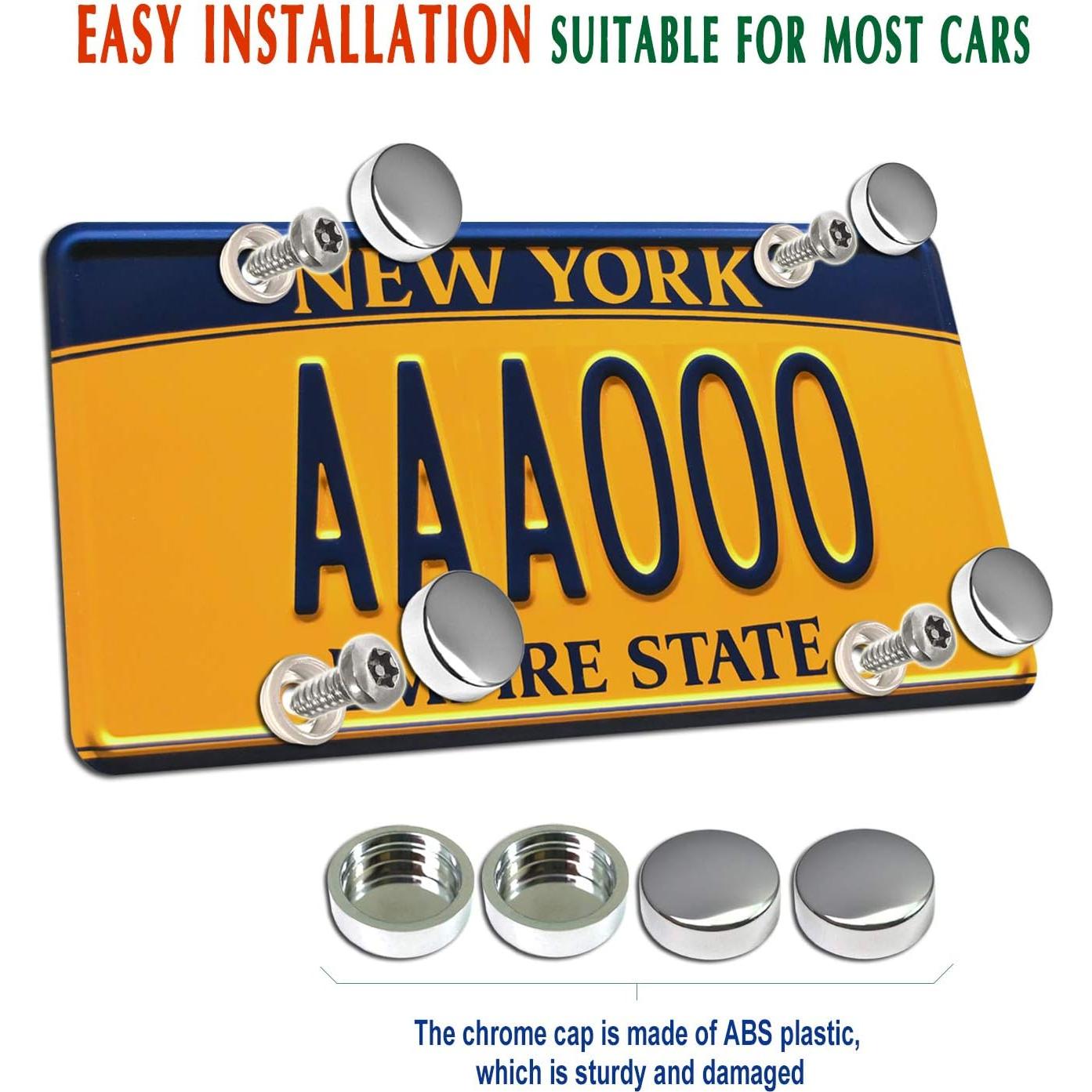 Tornillos Antirrobo M6 de Acero Inoxidable para Placas de Matrícula