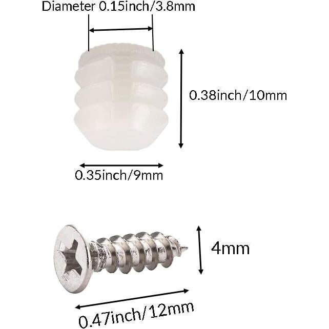 Juego de Inserciones de Dowel con Bisagra TQFXGLL 100 Piezas