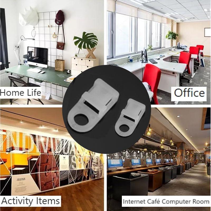 Juego de Soportes para Cables Lhazemu 120 Piezas Nylon Blanco