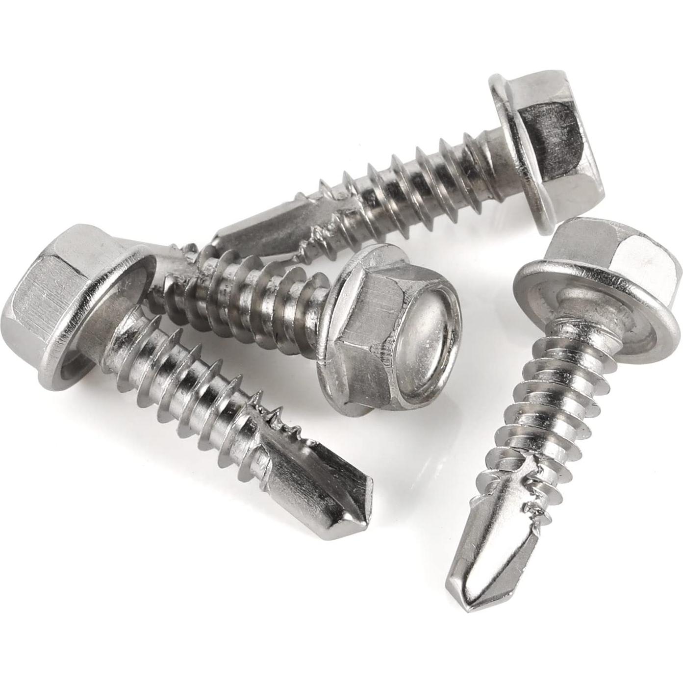 Tornillos Autoperforantes Hexagonales Mellewell #8 x 2.54 cm - 100 PCS