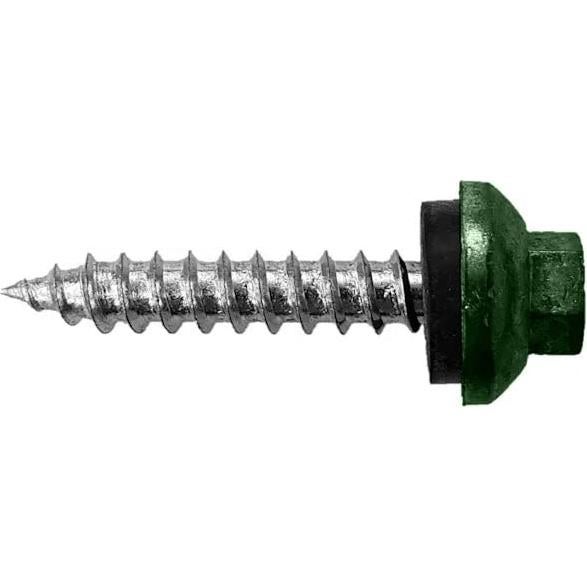 Tornillos para techos ST Fastening #14 x 38mm Verde bosque (250u)