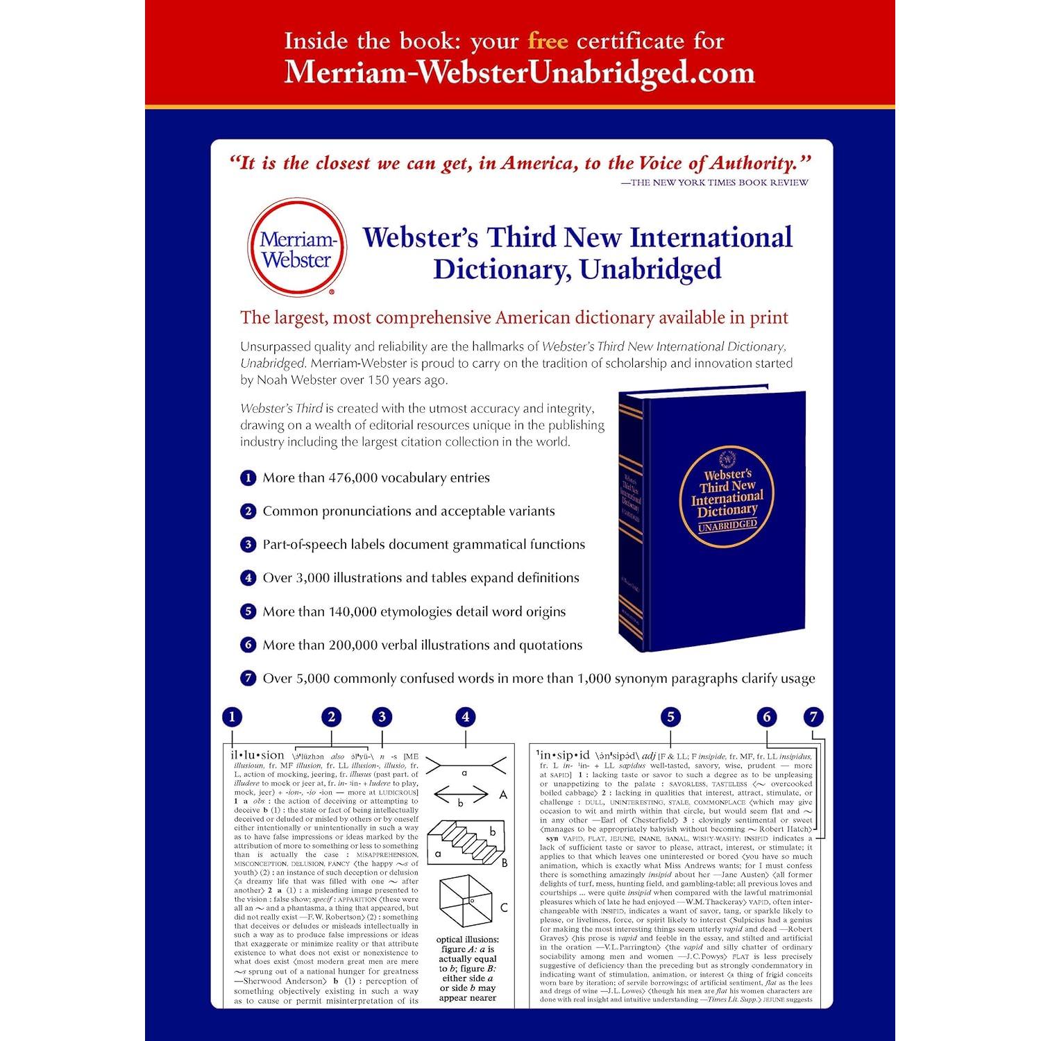 Webster's Third New International Dictionary, Unabridged