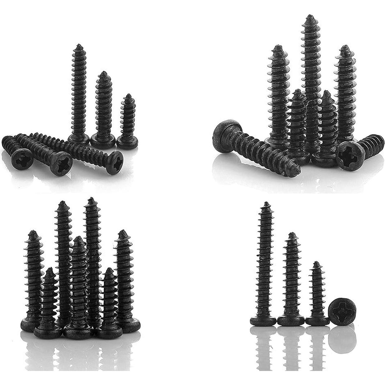 Kit de Tornillos Autoperforantes LBY 1000pcs Acero Negro