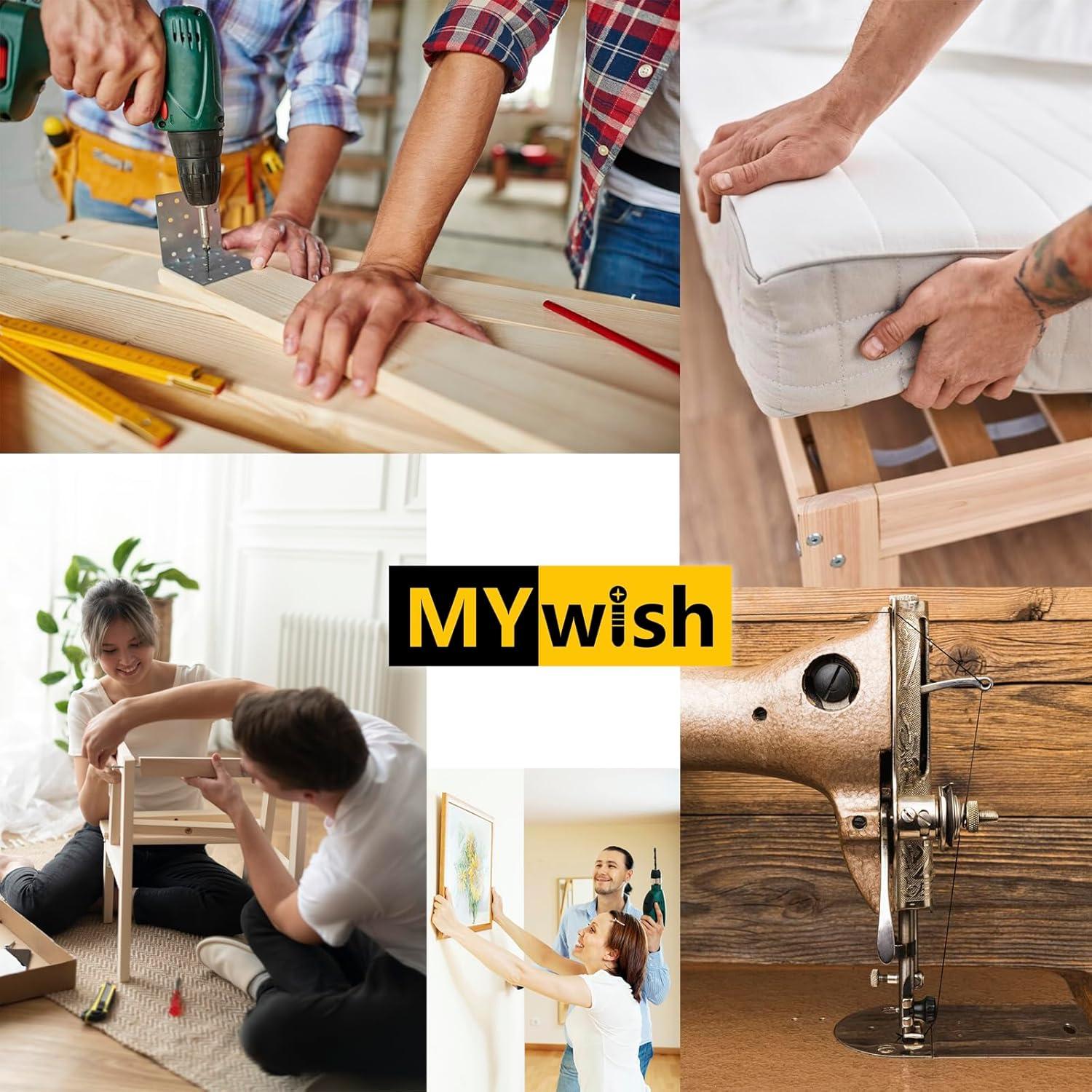 Kit de Tornillos de Cabeza Truss Mywish 155 Piezas #8 Acero Inoxidable