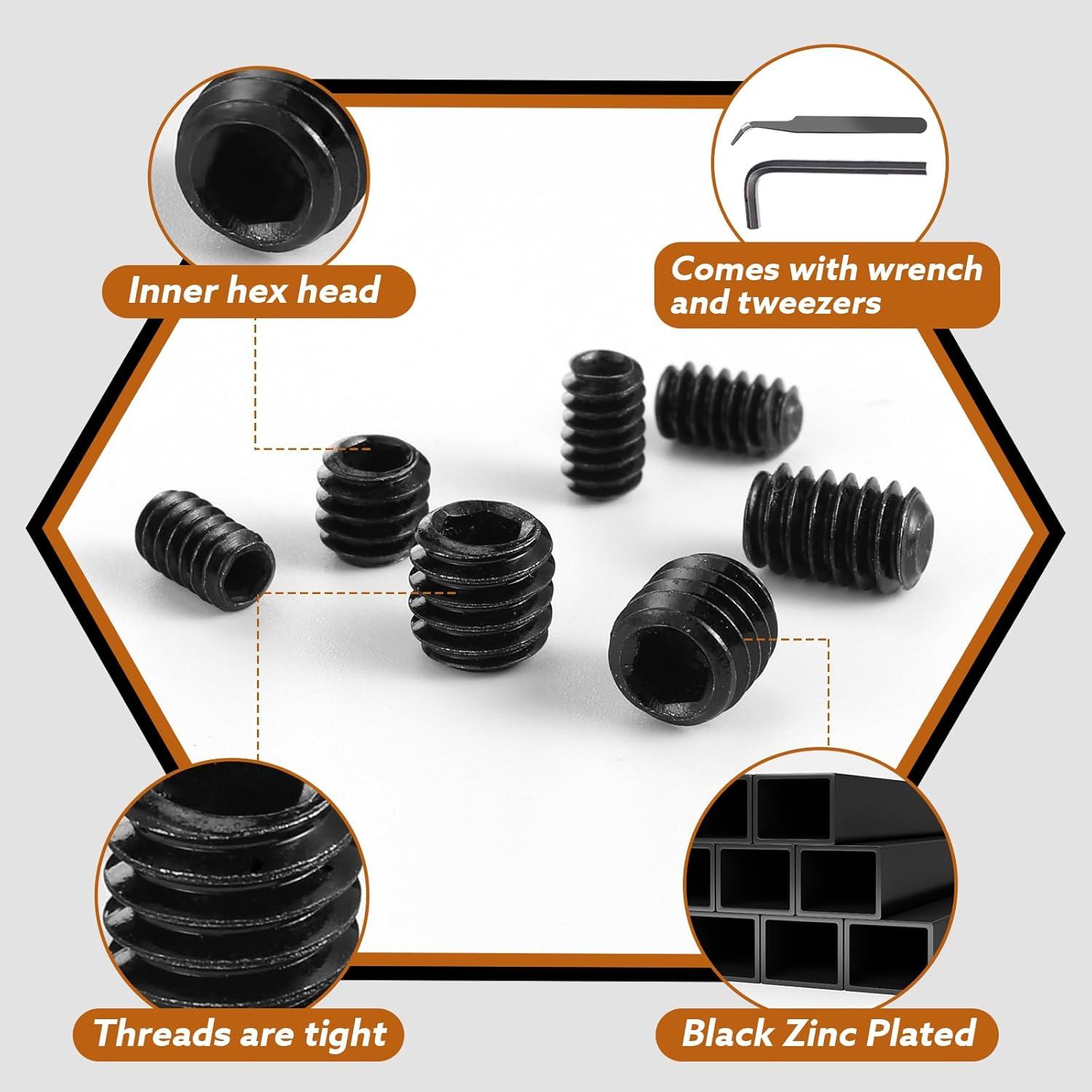 Kit de Tornillos de Fijación 1400 Piezas Hapric Métrico y SAE