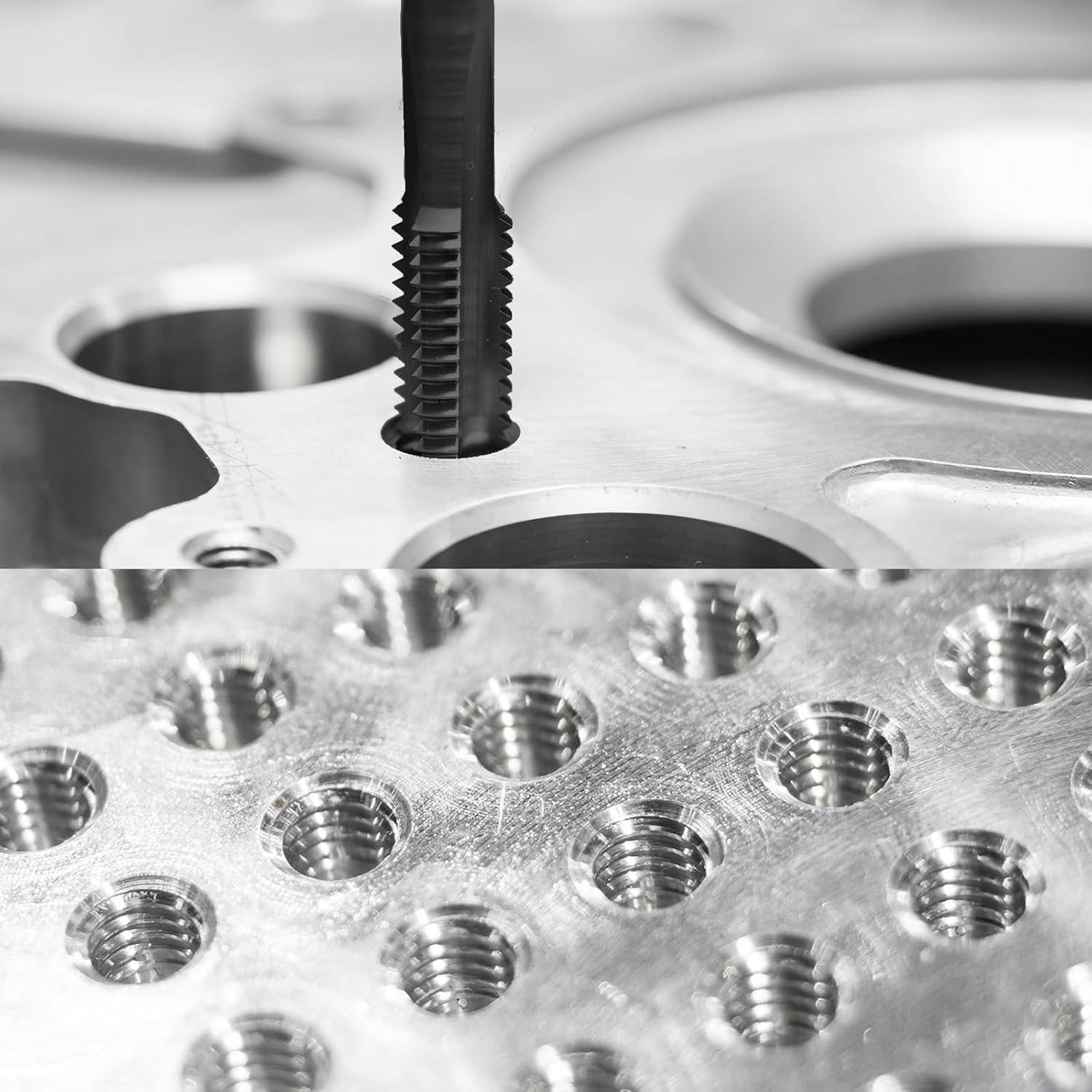 Juego de Brocas y Machos uxcell 8-40 UN + 3.5mm Acero Rápido