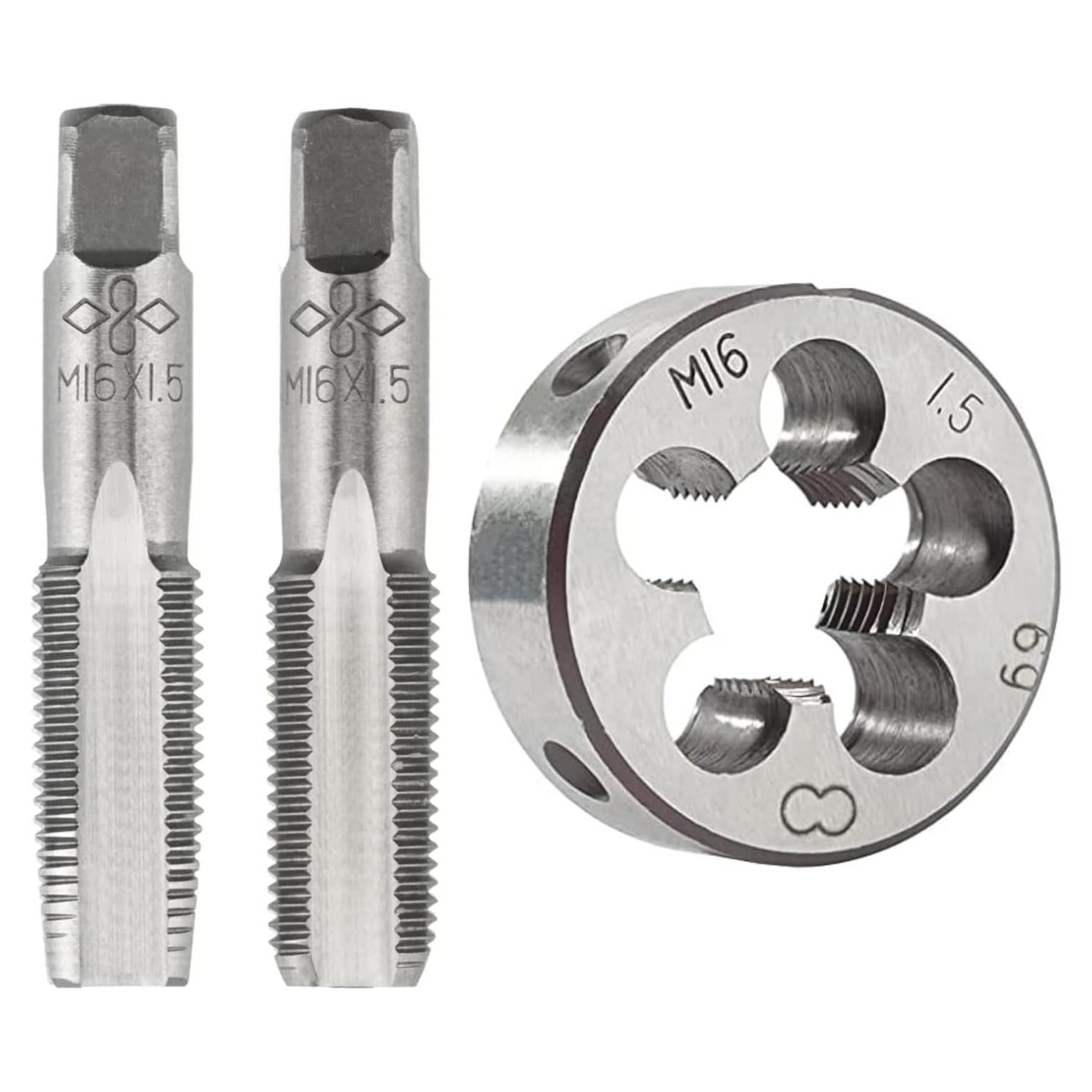 Juego de Machos y Matrices M16 x 1.5mm Haokixin - 3 Piezas