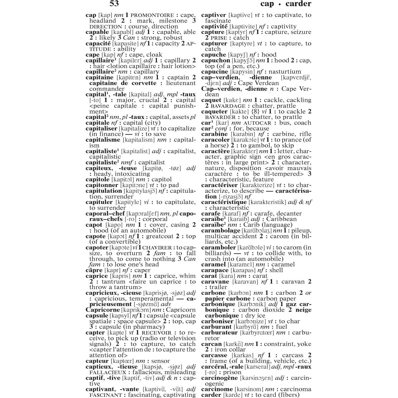 Merriam-Webster's French-English Dictionary, Newest Edition, Mass-Market Paperback (English & French Edition) (English and French Edition)