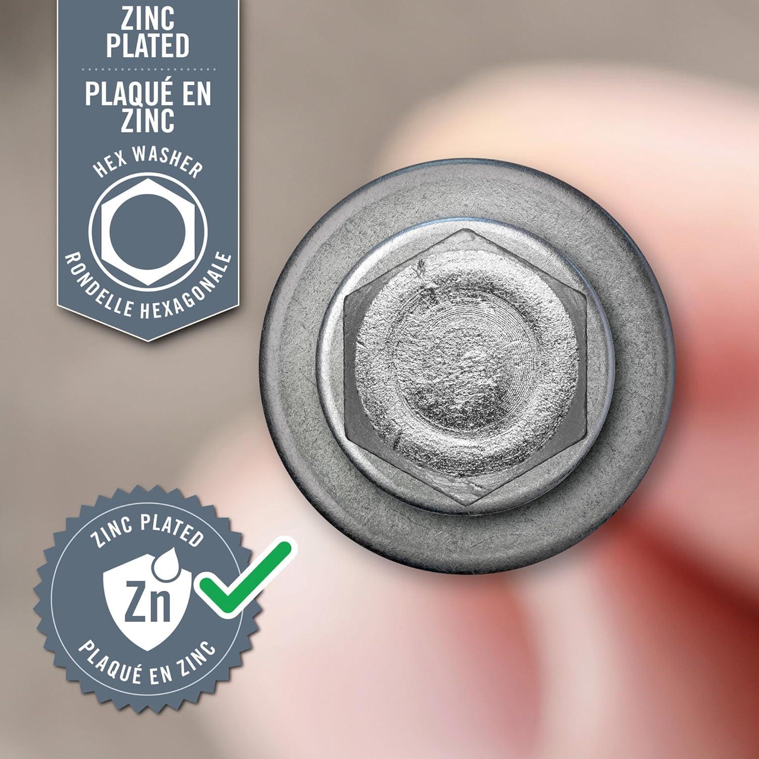 Tornillos Autoperforantes Nuvo Iron 12 x 3.18 cm Zinc 160 Pzas