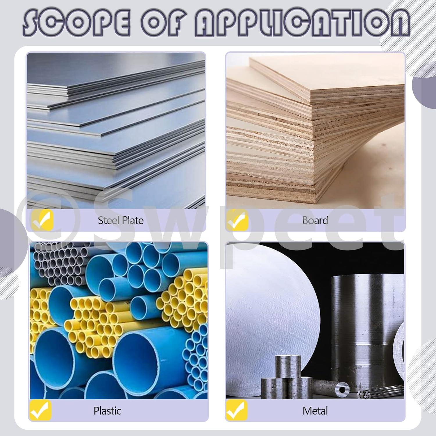 Kit de Tornillos Autotaladrantes Swpeet 1300Pcs Madera Dorado