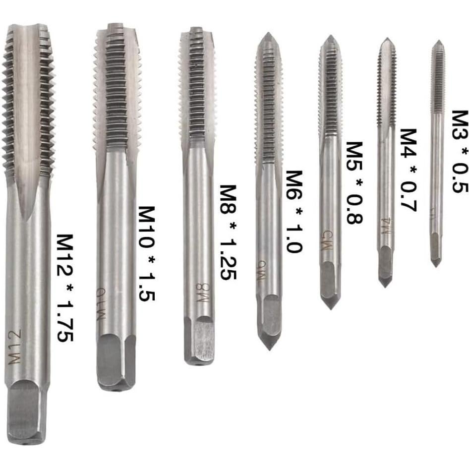 Juego de Machos de Rosca Métricos Fixinus 7 Piezas M3 a M12