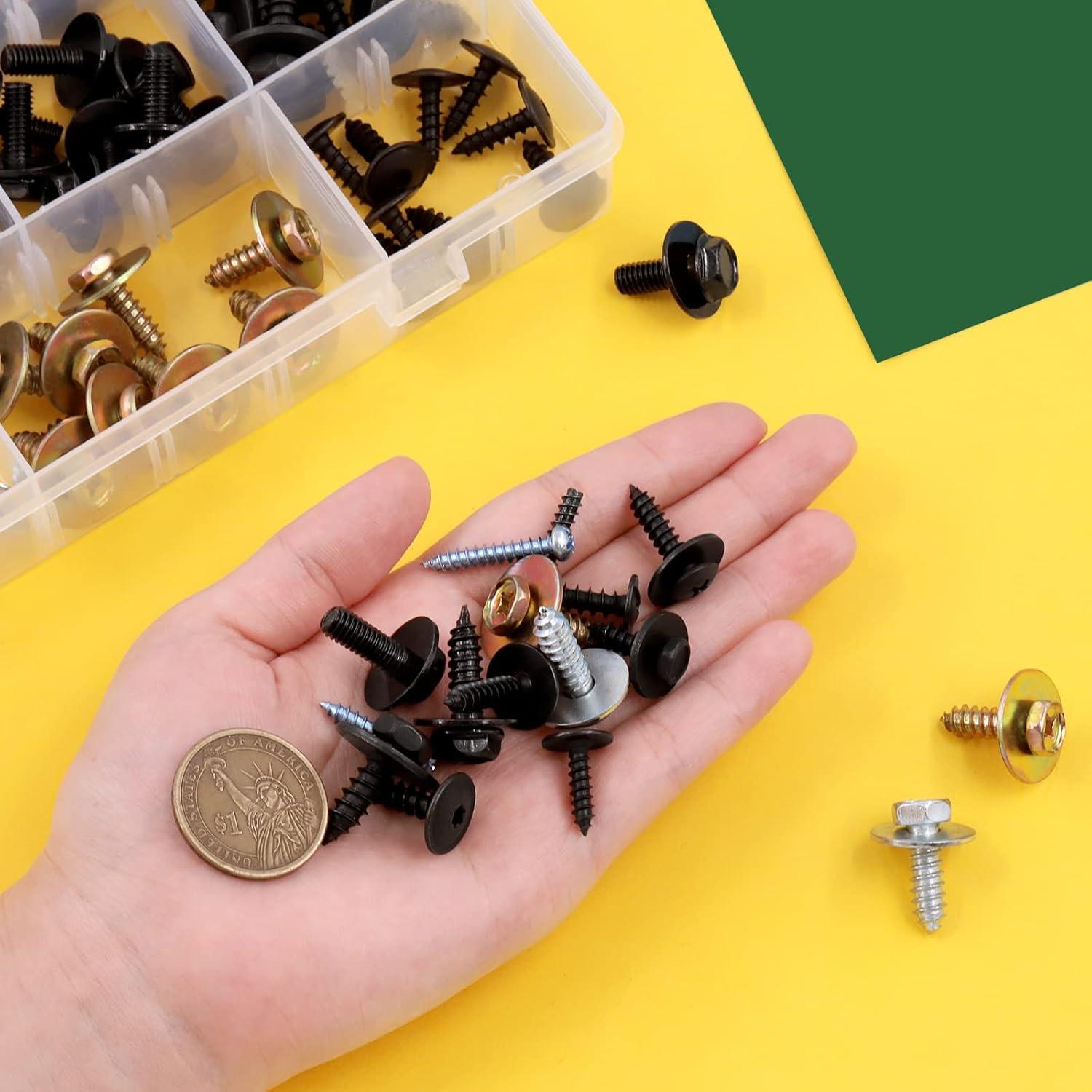 Keadic 160 Piezas Tornillos Autoperforantes para Automóviles