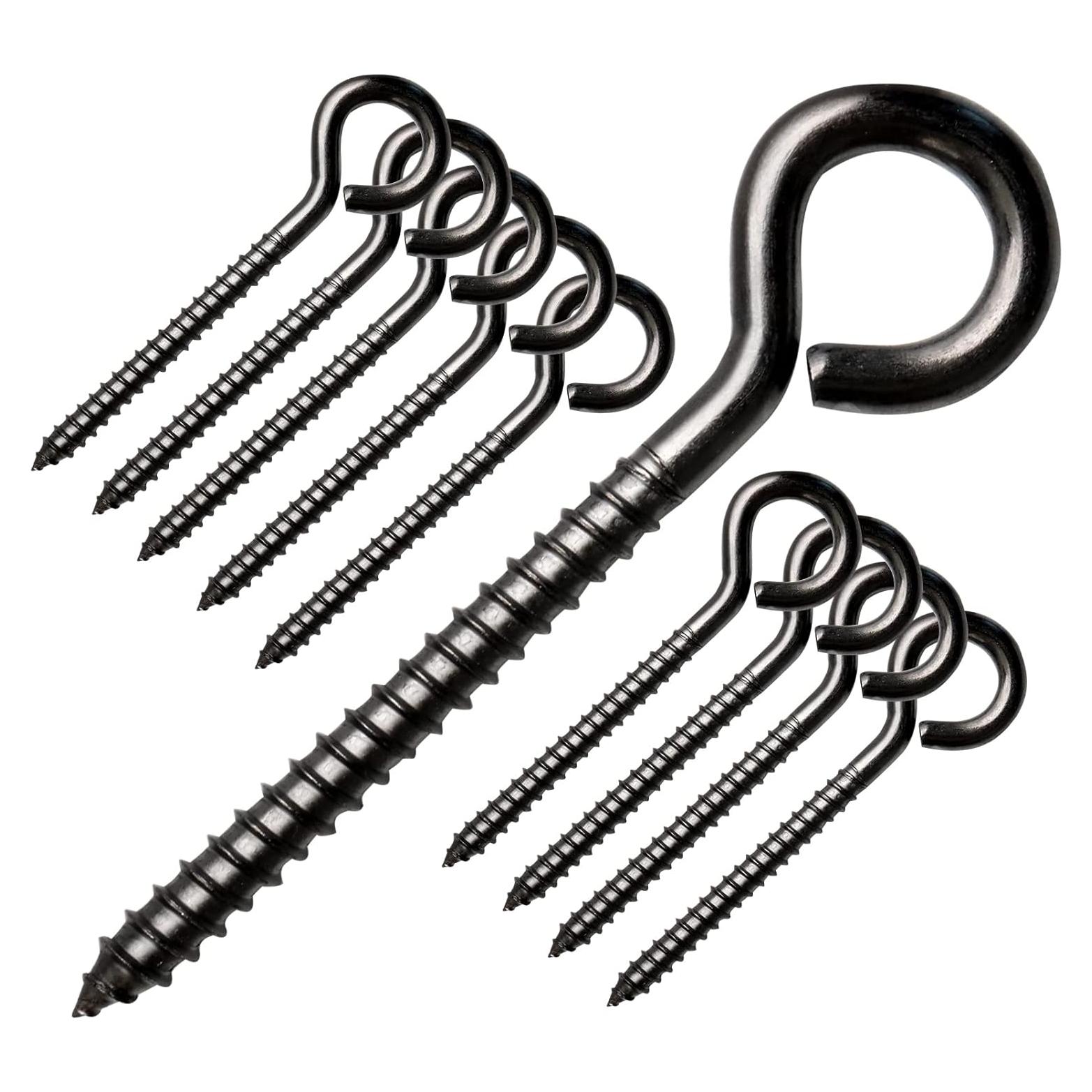 Ganchos Oculares de Tornillo Muzata 10 Pcs Acero Inoxidable 83.8mm