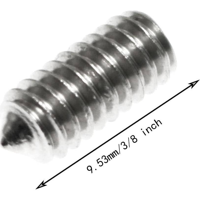 Tornillos de Fijación Maxmoral 20pcs #8-32 x 9.53mm Acero Inoxidable